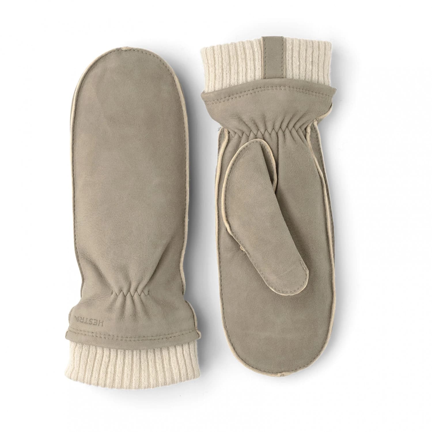 Дамски ръкавици Hestra Women's Nora Chamois Mitt Gloves - Natural Grey