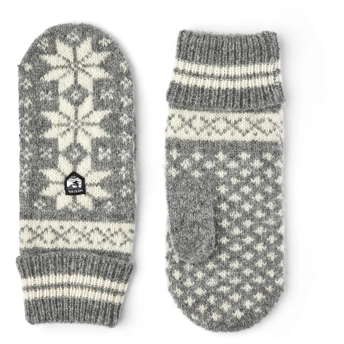 Детски ръкавици Hestra Kid's Nordic Junior Mitt Gloves - Grey / Offwhite
