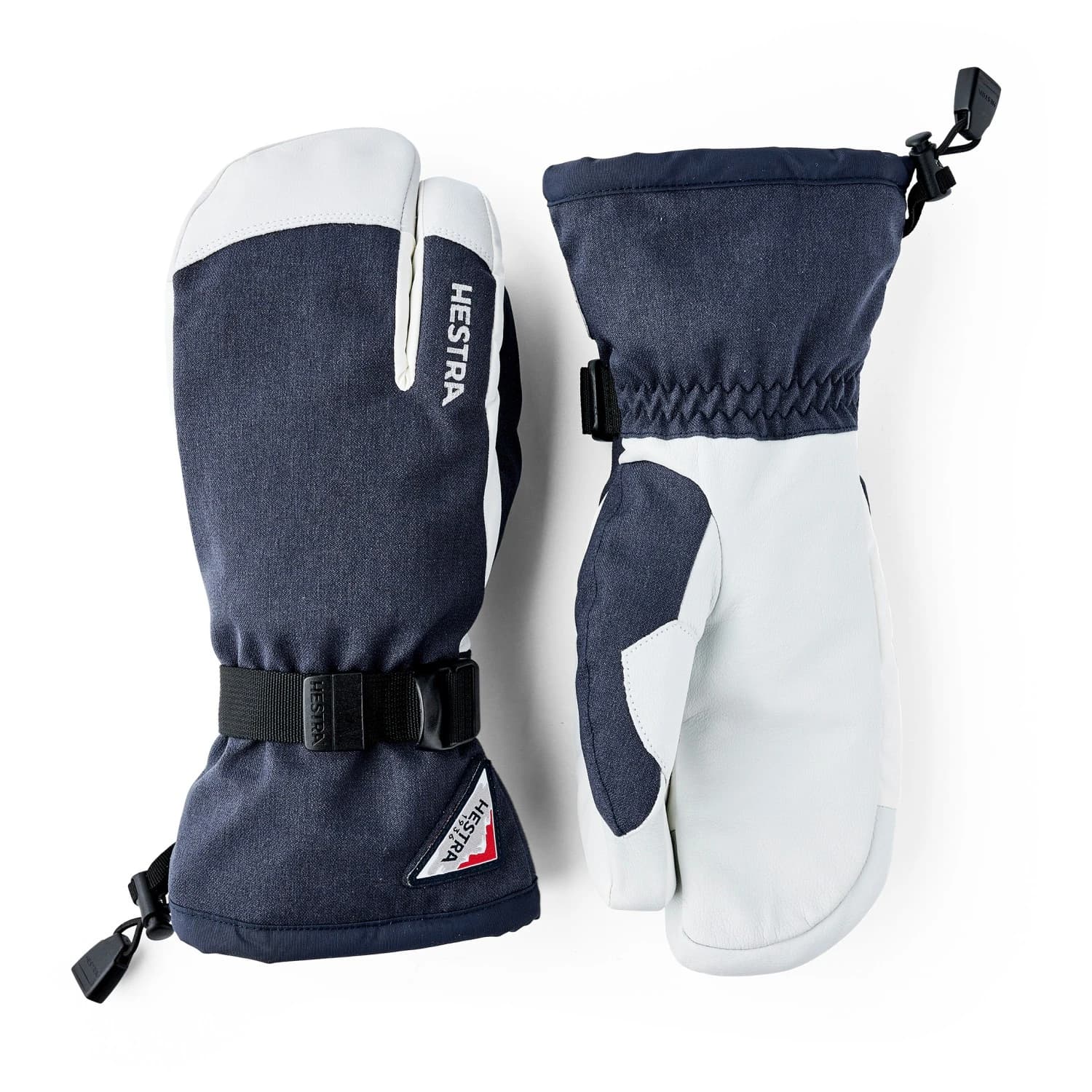 Ръкавици Hestra Powder Gauntlet 3 Finger Gloves - Navy / Off-White