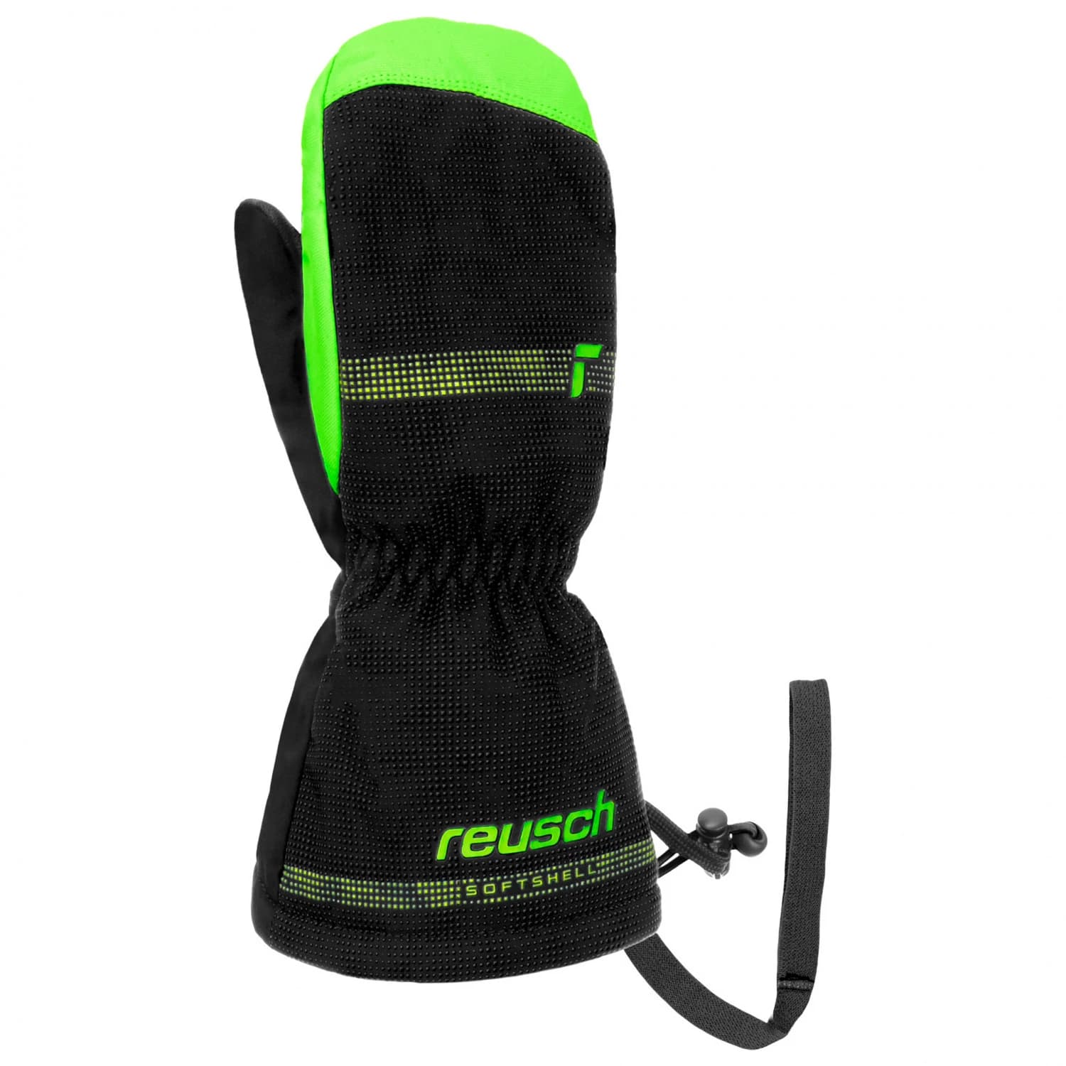 Детски ръкавици Reusch Kid's Maxi R-Tex XT Mitten Gloves - Black / Green Gecko
