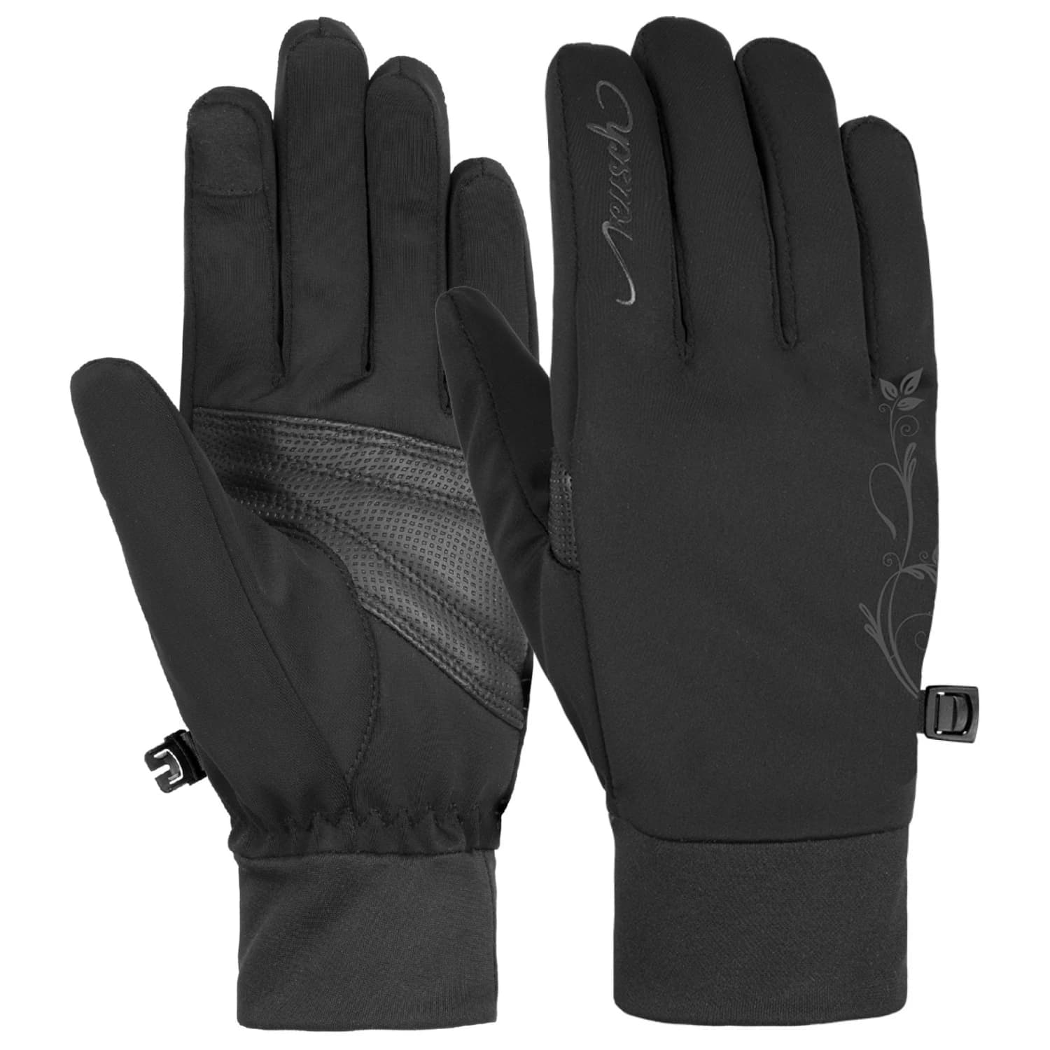 Дамски ръкавици Reusch Women's Saskia Touchtec Gloves - Black / Black
