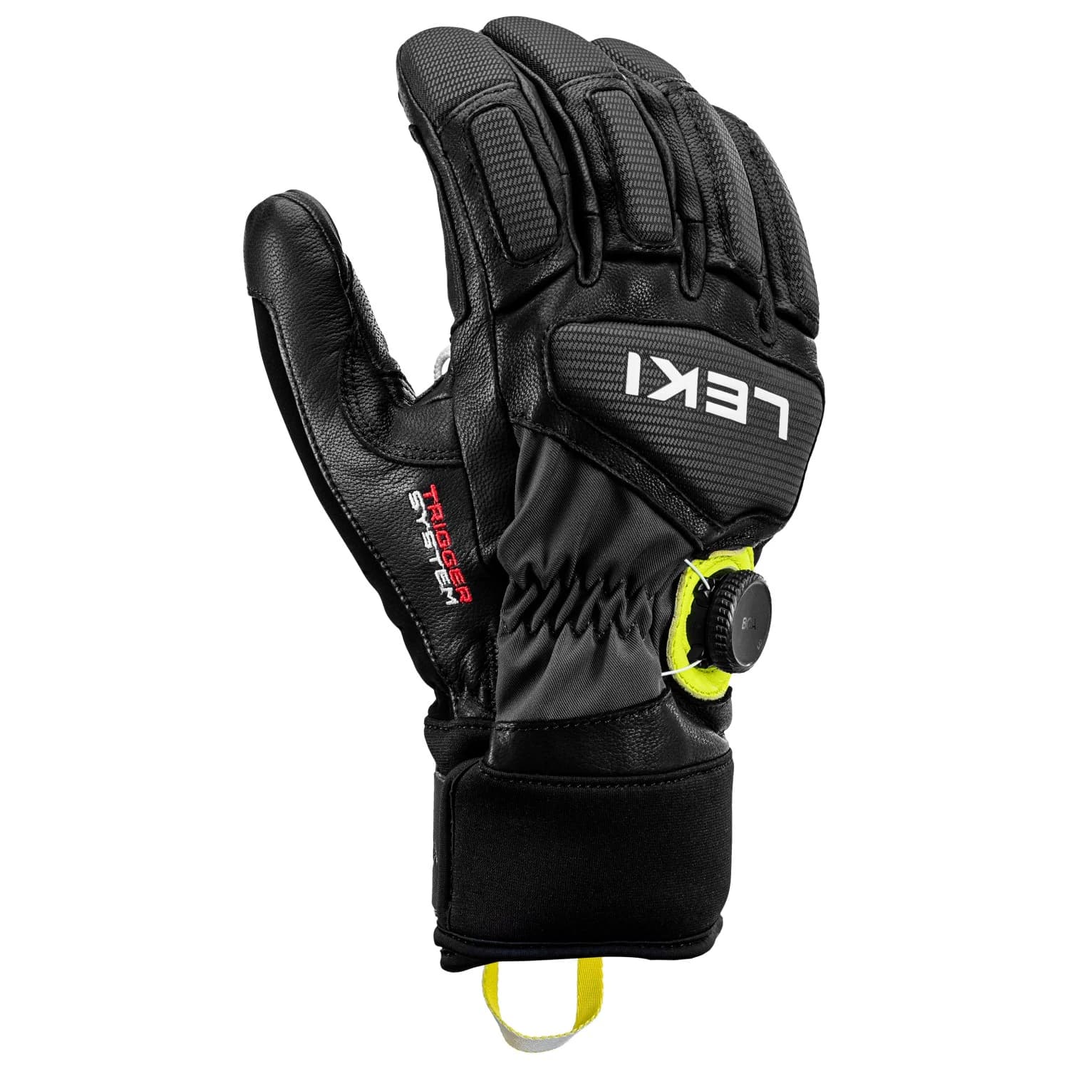 Ръкавици Leki Griffin Tune 3D Boa Gloves - Black / Graphite / Ice Lemon