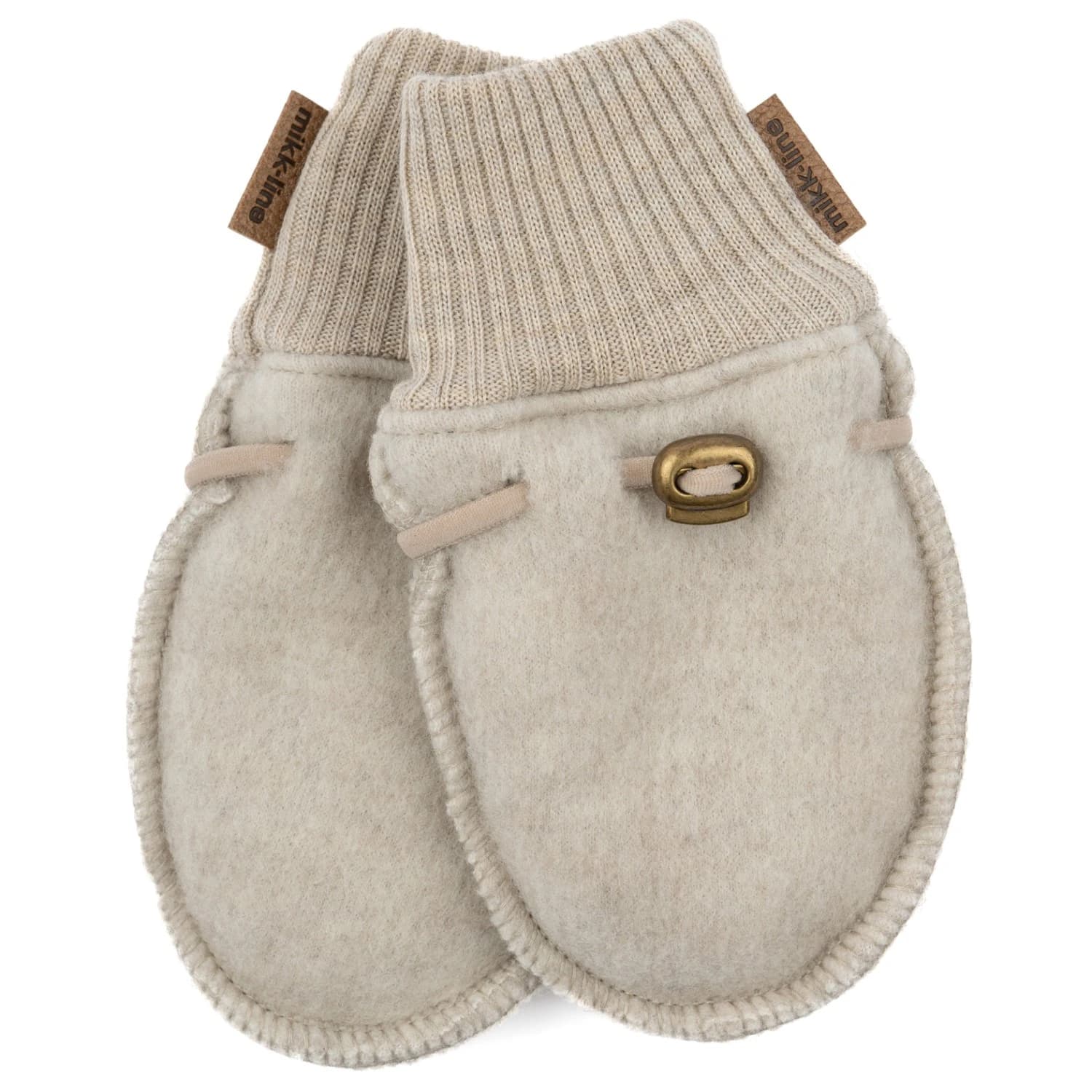 Детски ръкавици Mikk-Line Kid's Wool Mittens Gloves - Melange Offwhite