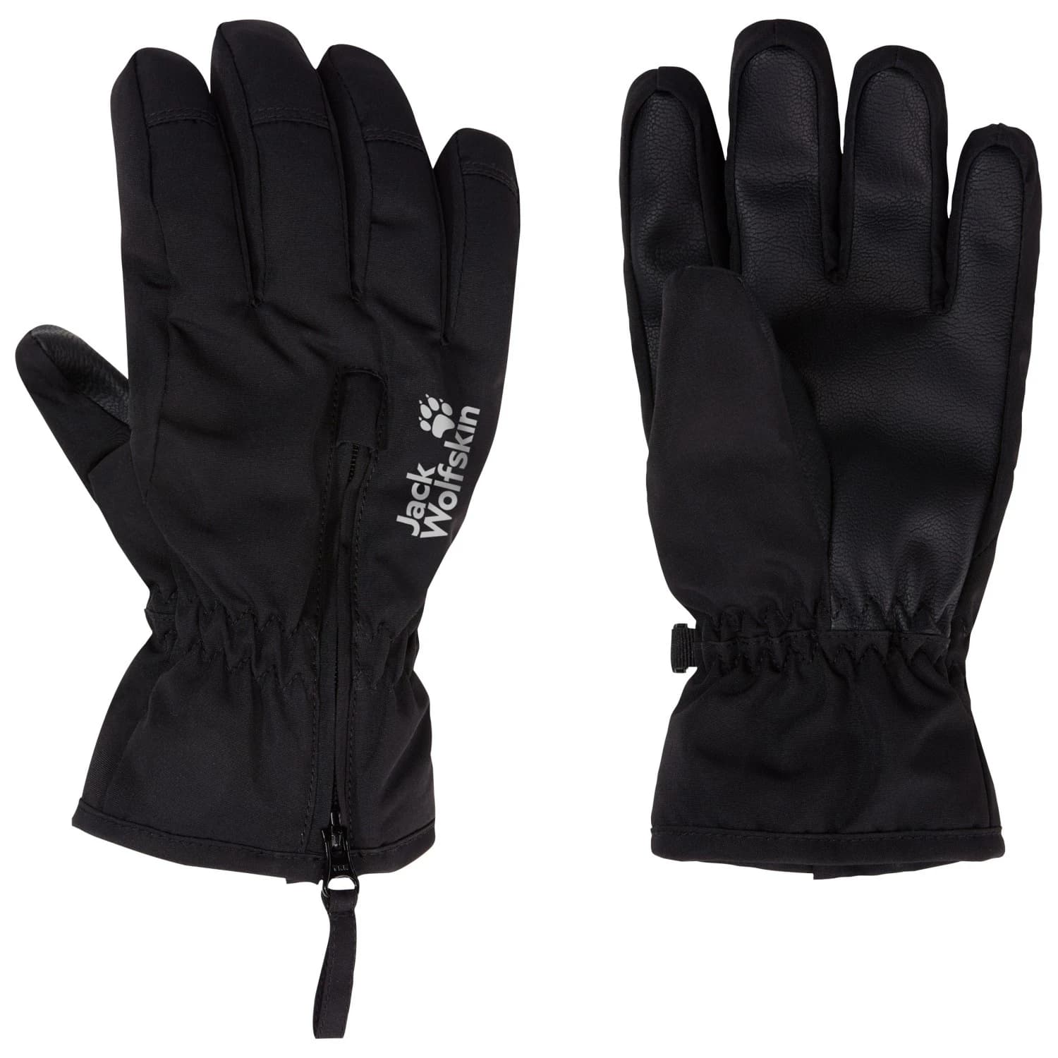 Детски ръкавици Jack Wolfskin Kid's Easy Zip Glove - Black
