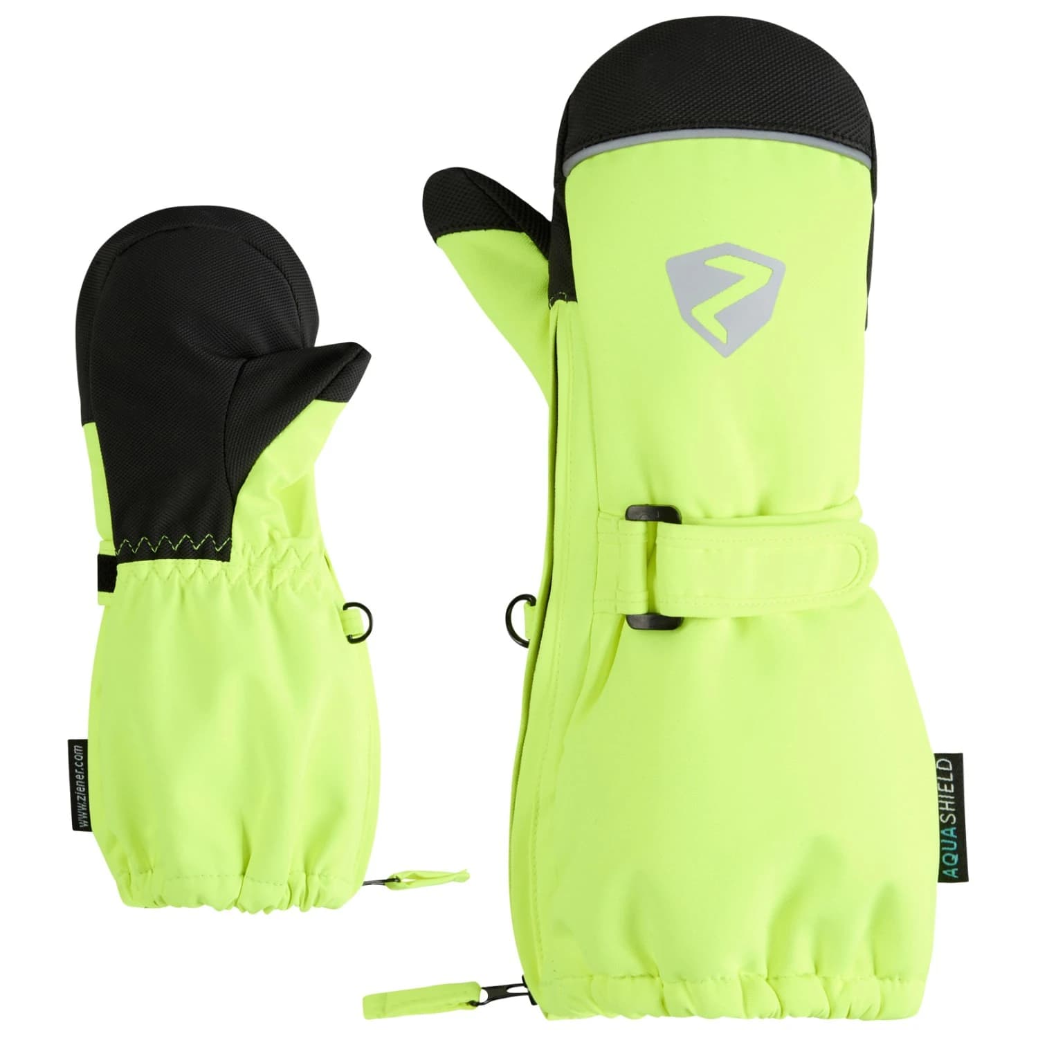 Детски ръкавици Ziener Kid's Lanupo-Z AS Gloves - Poison Yellow