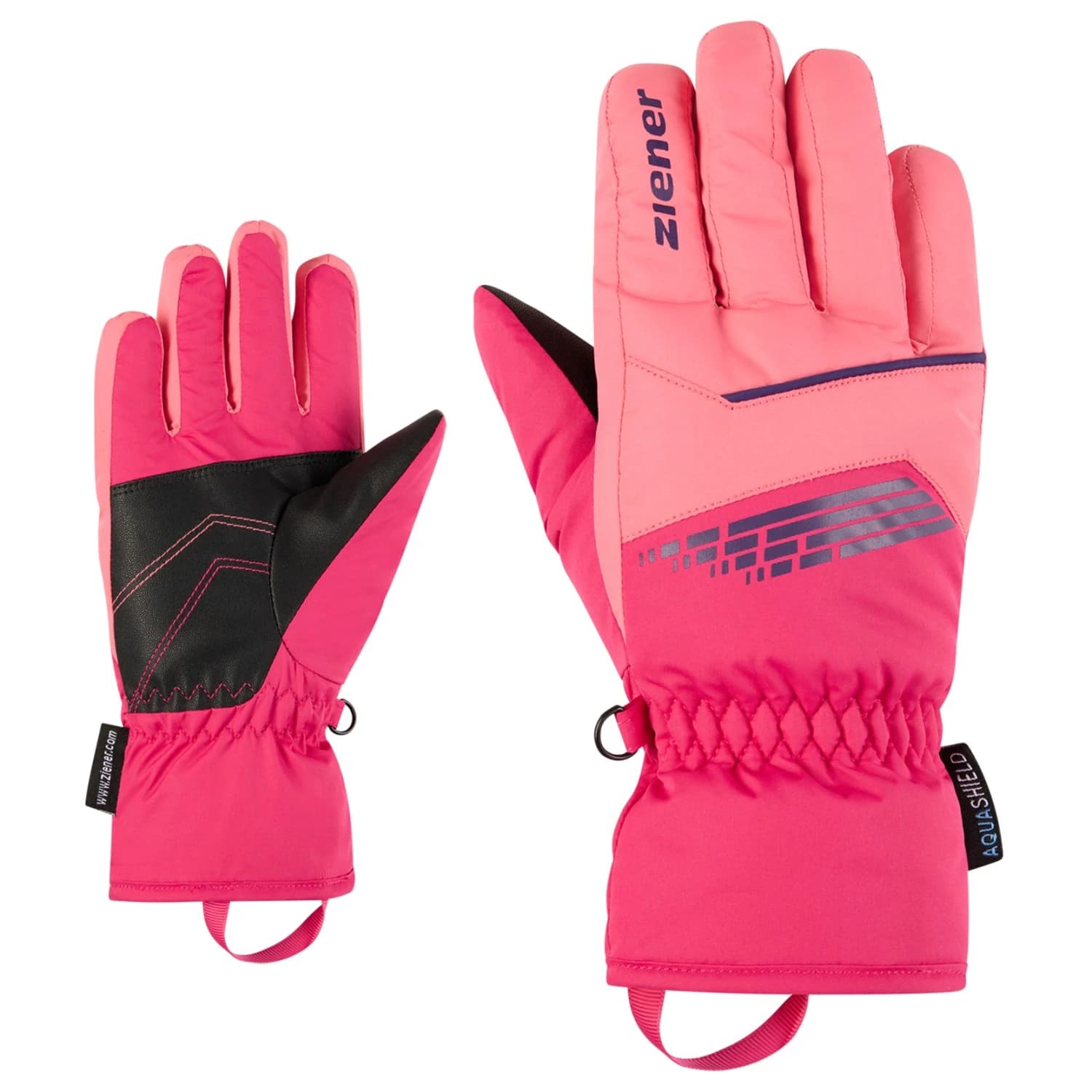 Детски ръкавици Ziener Kid's Lavivi-Z AS Gloves - Pop Pink