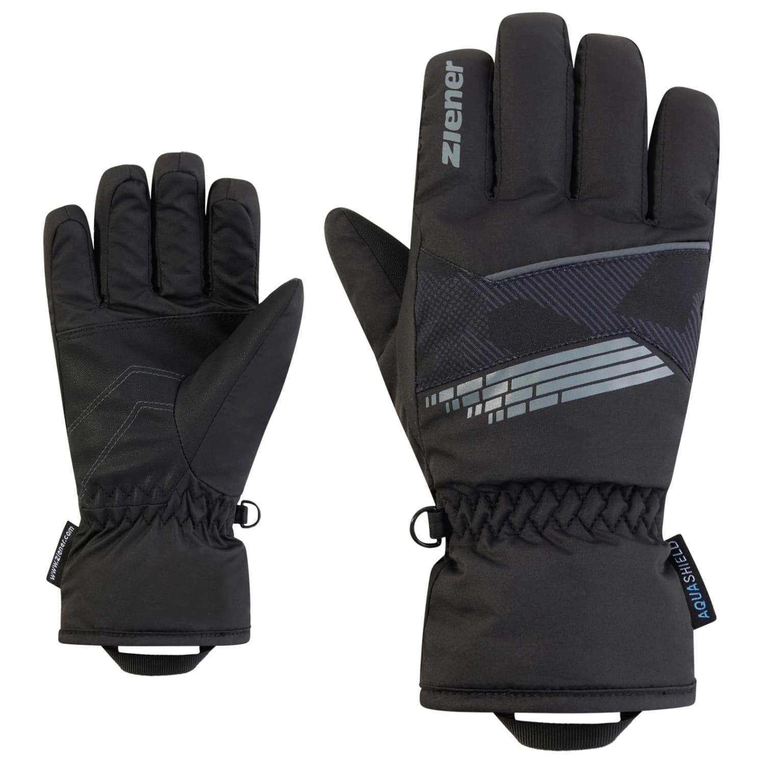 Детски ръкавици Ziener Kid's Lavivi-Z AS Gloves - Gray Ink Camo