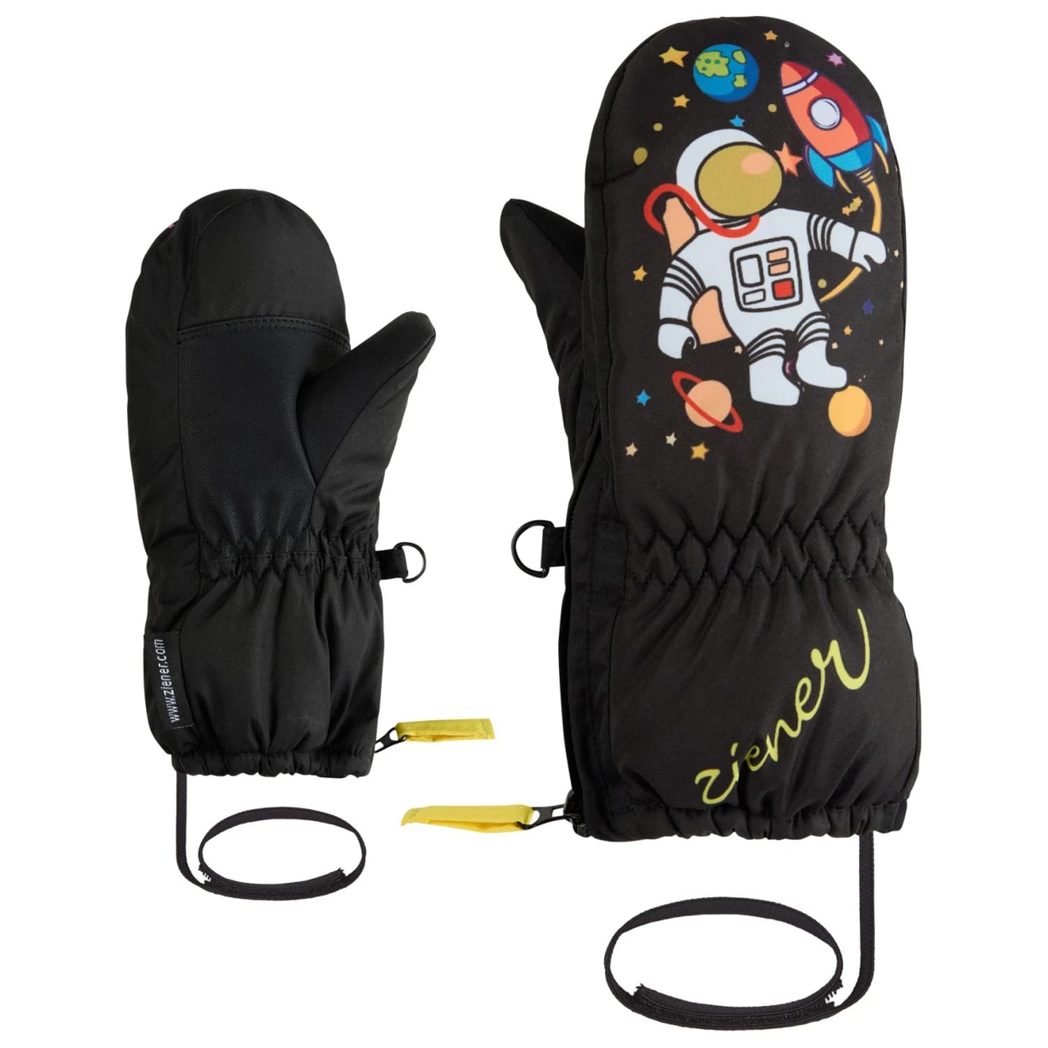 Детски ръкавици Ziener Kid's Leprint-Z AS Gloves - Black
