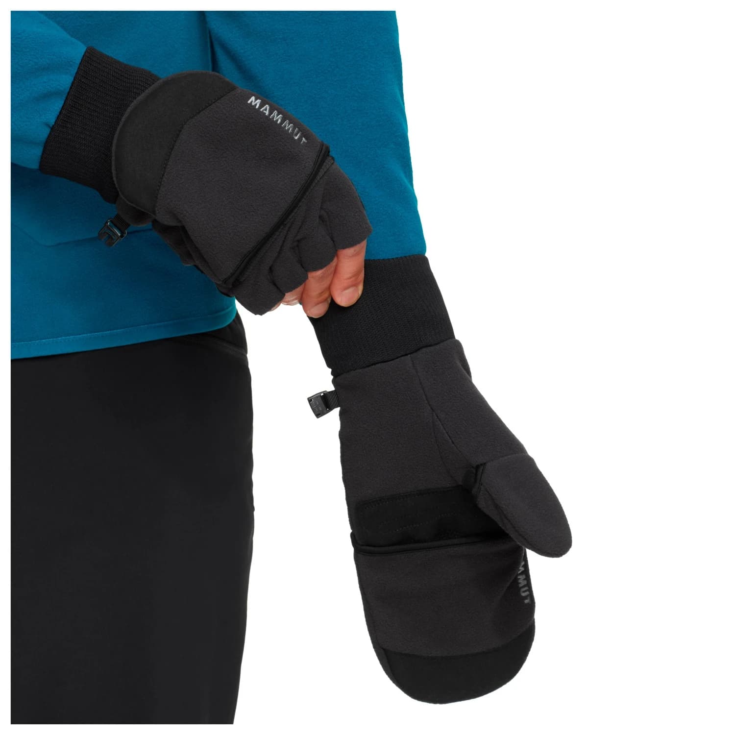 Ръкавици Mammut Shelter Softshell Convertible Mitten Gloves - Black