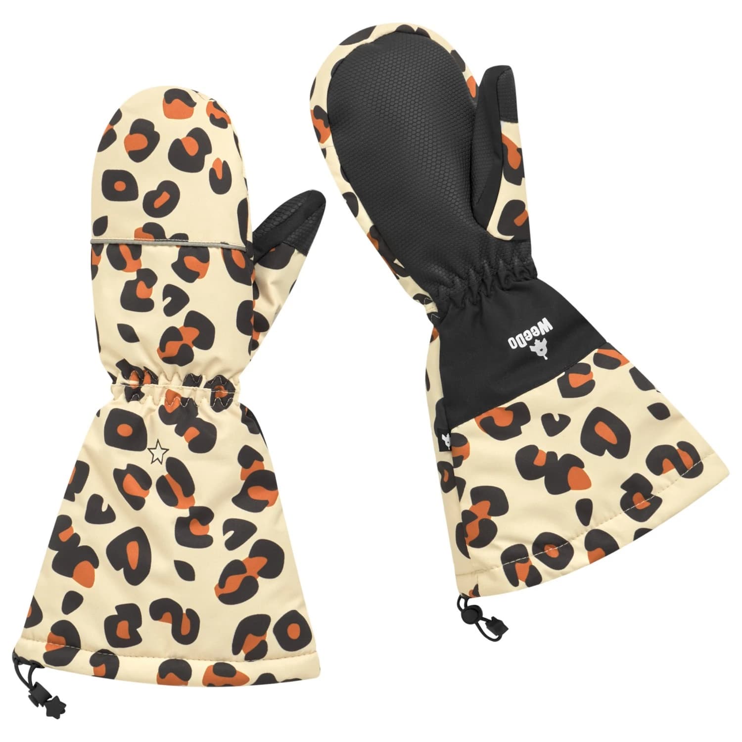 Детски ръкавици Weedo Kid's Cheetahdo Handschuhe Gloves - Print / Leather Brown