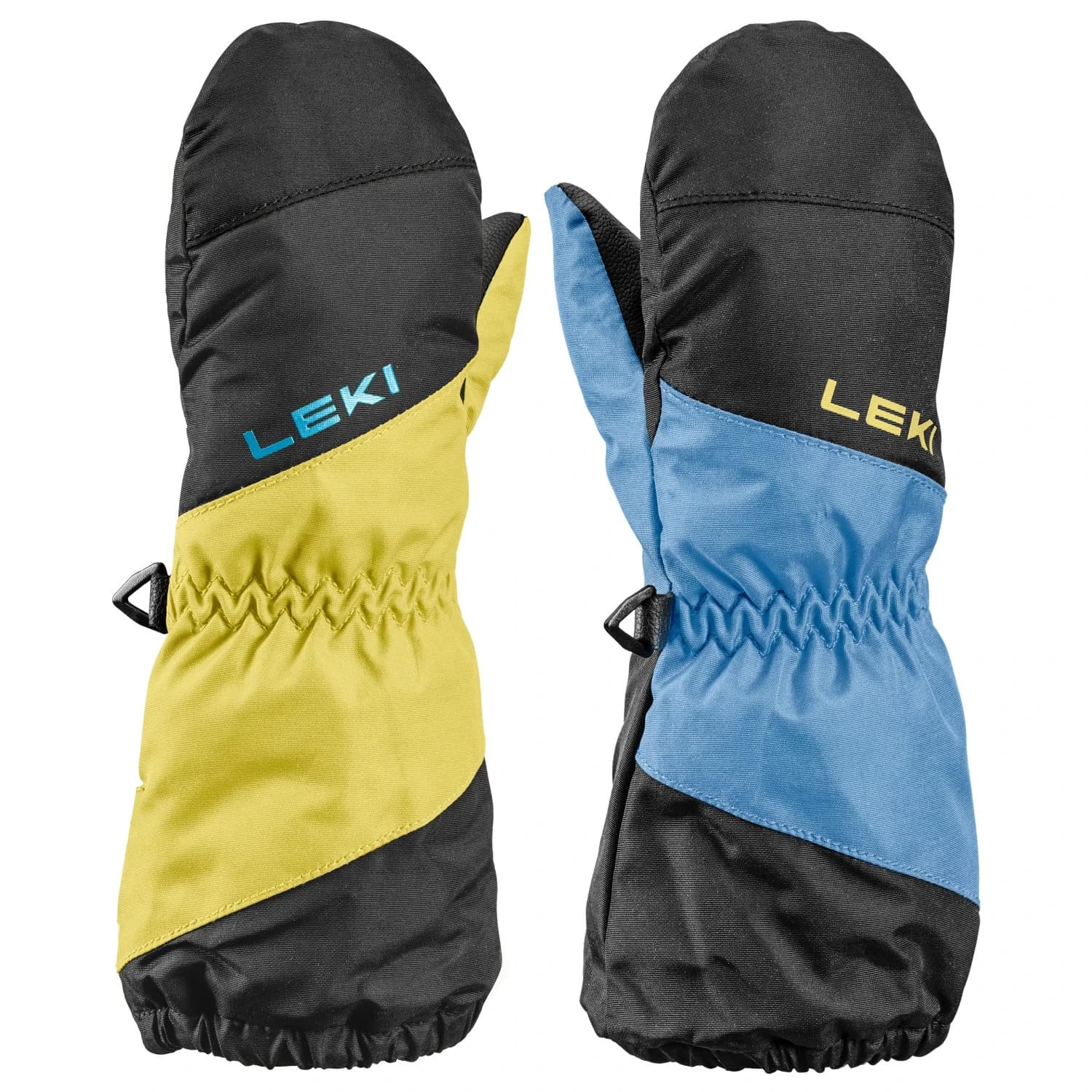 Детски ръкавици Leki Kid's Little Swtch Zero Mitt Long Gloves - Black / Light Blue / Light Yellow