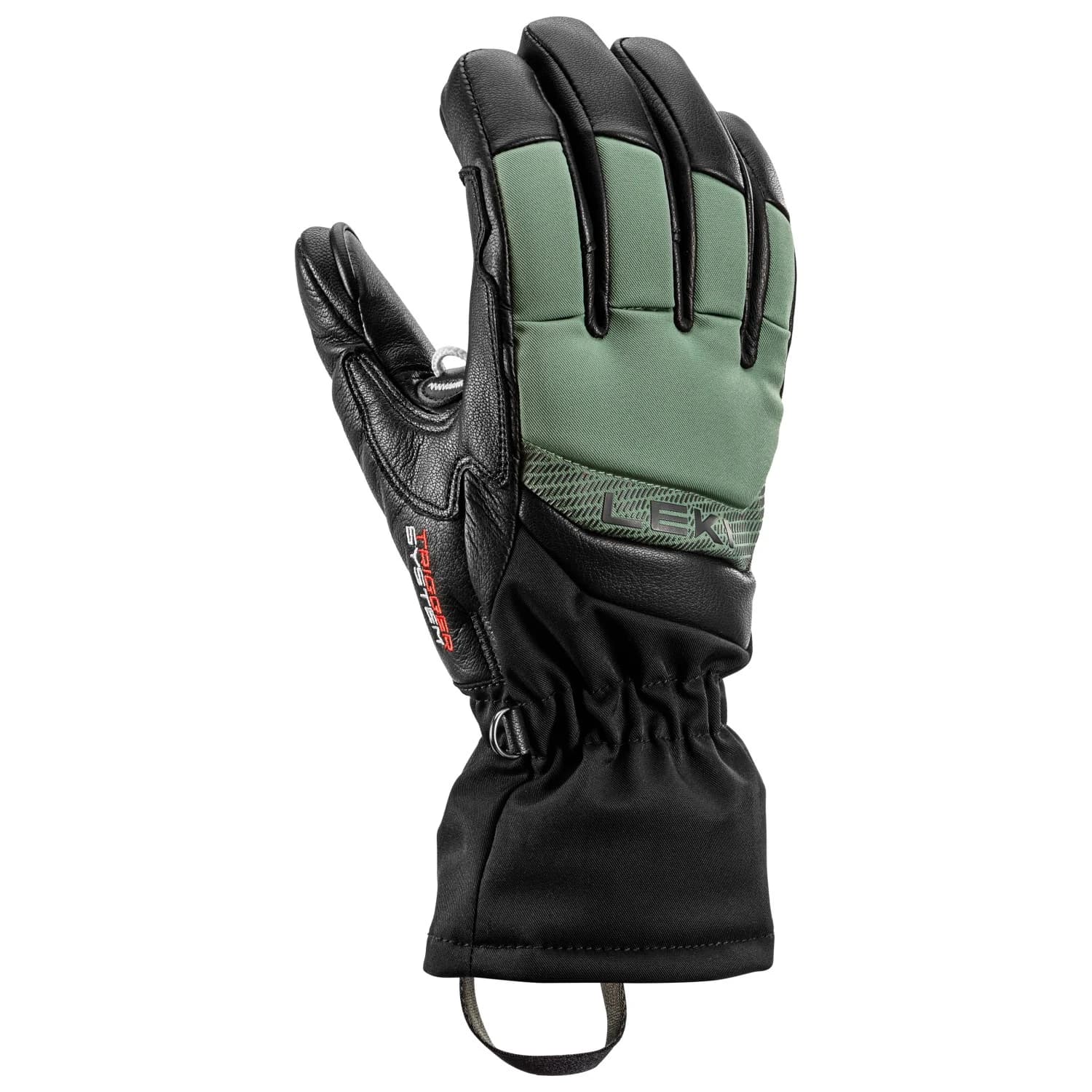 Дамски ръкавици Leki Women's Griffin Base 3D Gloves - Black / Dusty Green