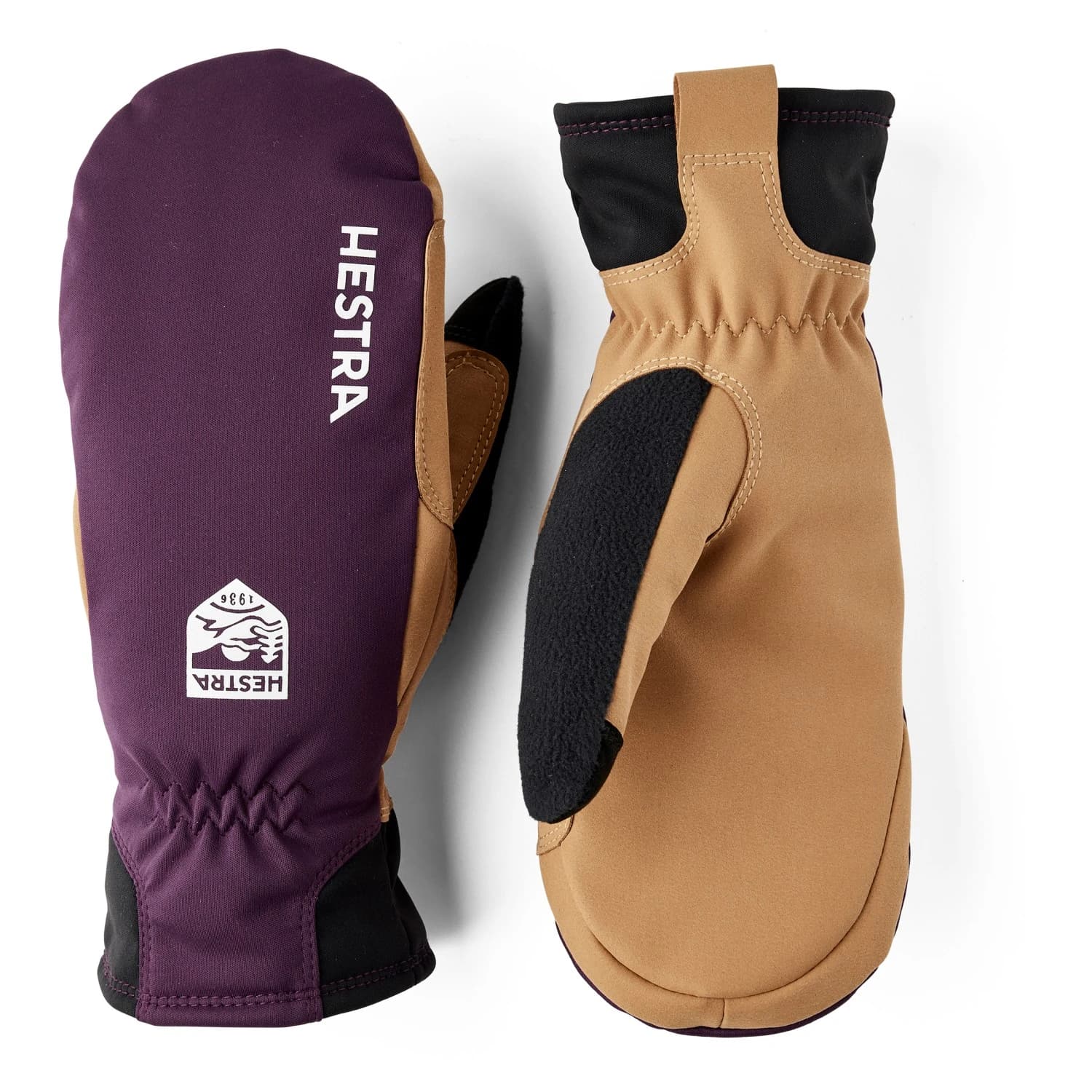 Ръкавици Hestra Women's XC Primaloft Mitt Gloves - Plum / Tan