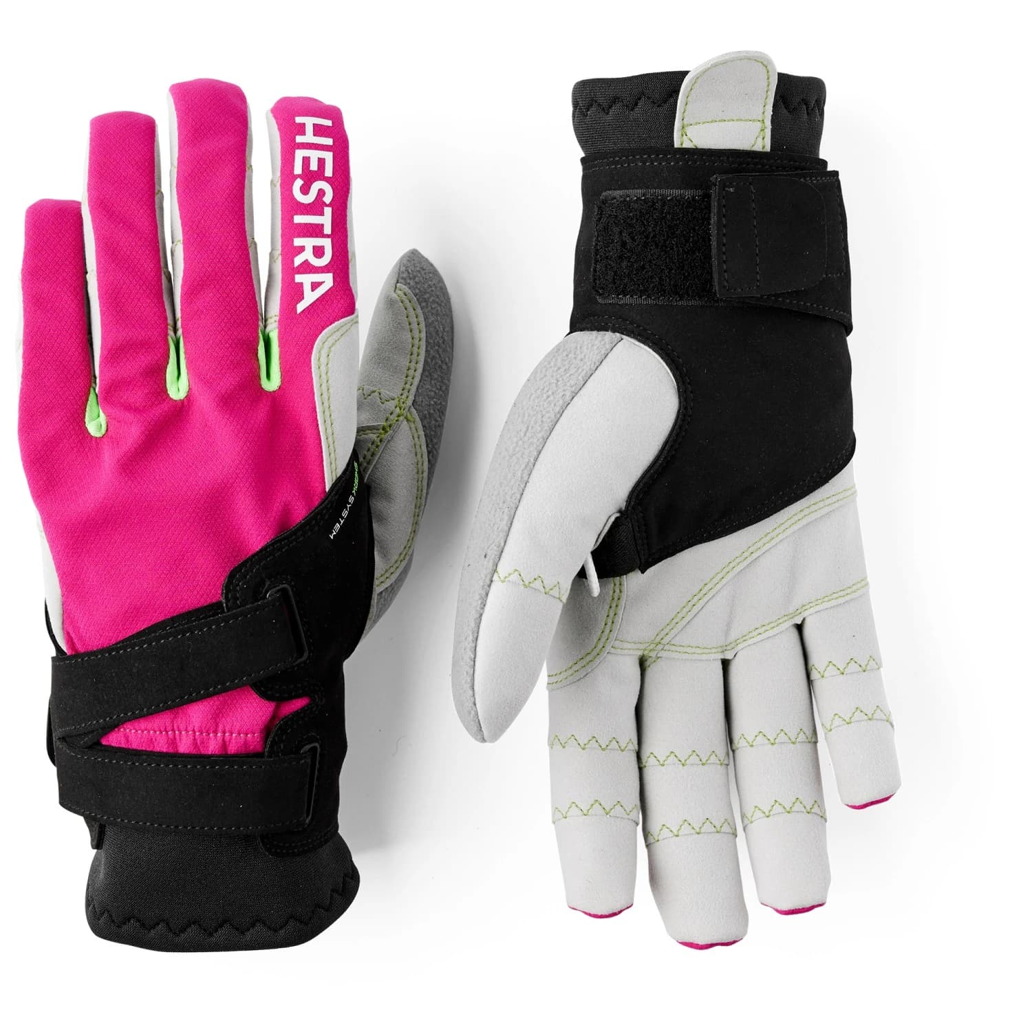 Ръкавици Hestra XC Ergo Grip Shark Gloves - Fuchsia / Light Grey
