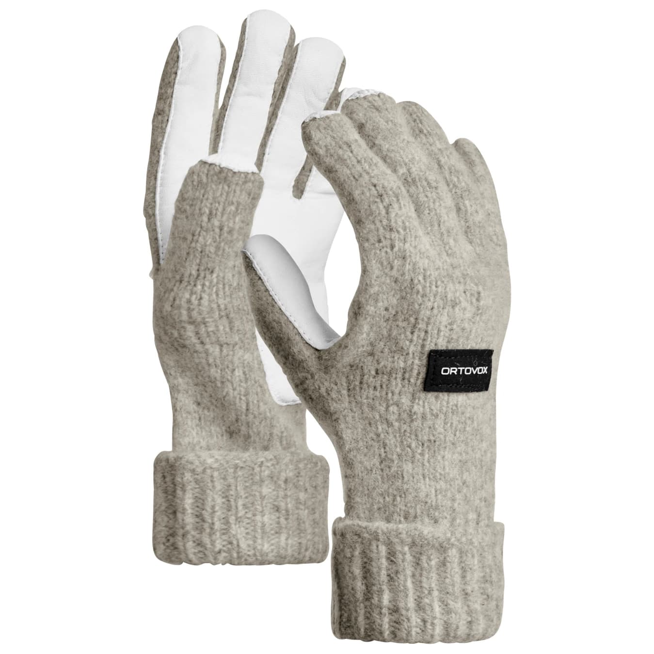 Ръкавици Ortovox Classic Wool Glove Leather Gloves - Grey Blend