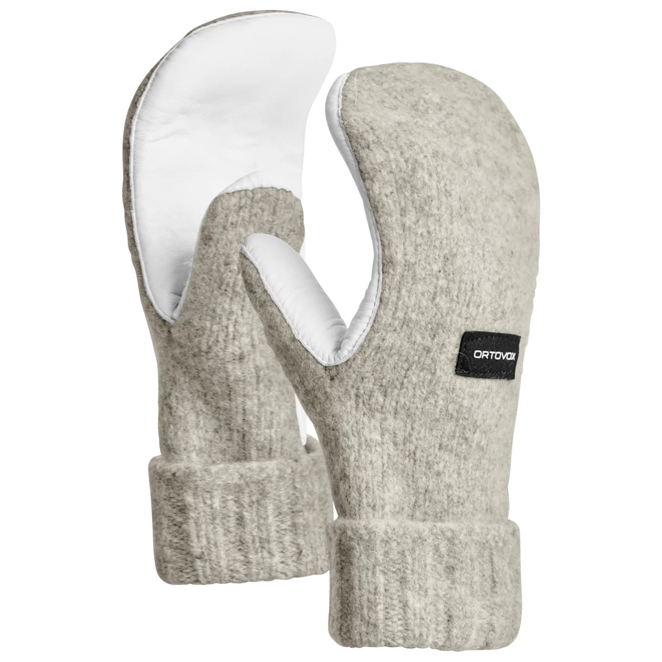 Ръкавици Ortovox Classic Wool Mitten Leather Gloves - Grey Blend