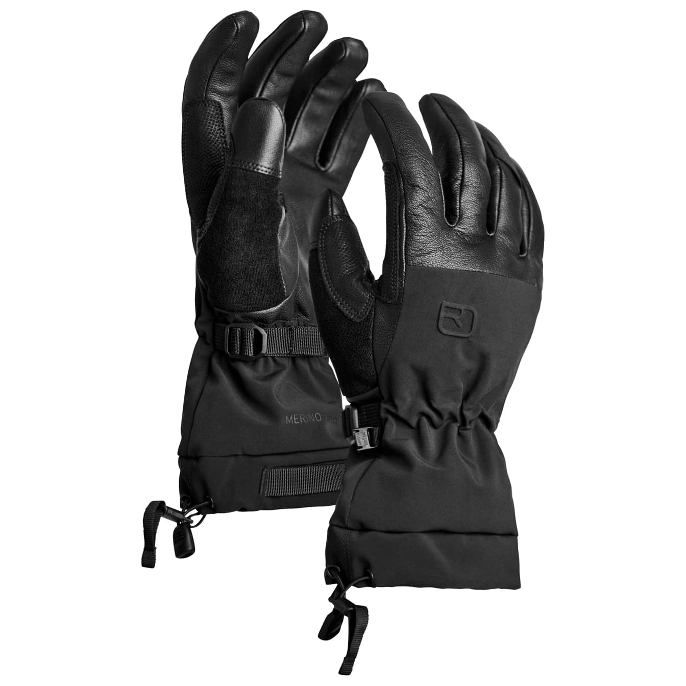 Мъжки ръкавици Ortovox Merino Freeride Glove - Black Raven