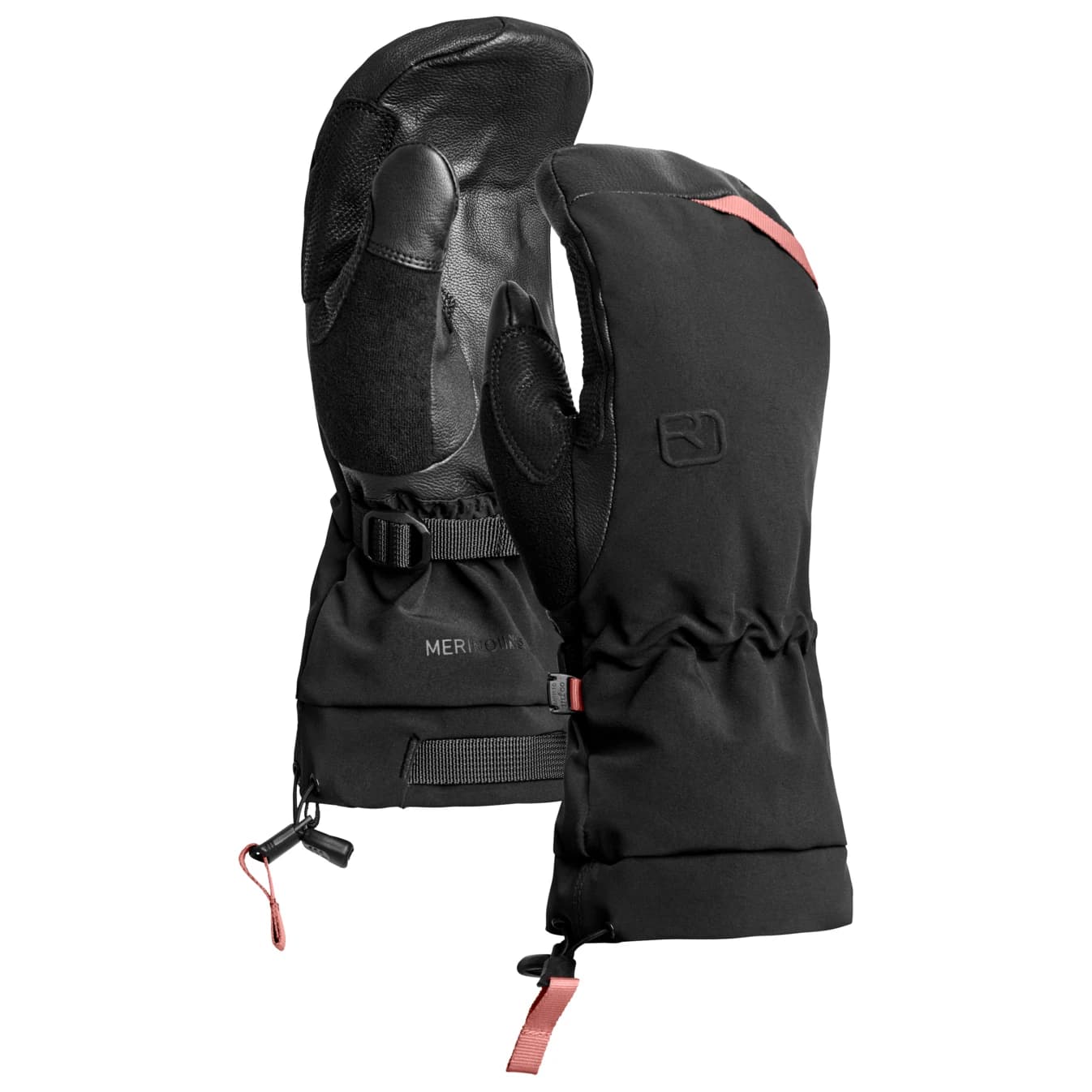 Дамски ръкавици Ortovox Women's Merino Freeride Mitten Gloves - Black Raven