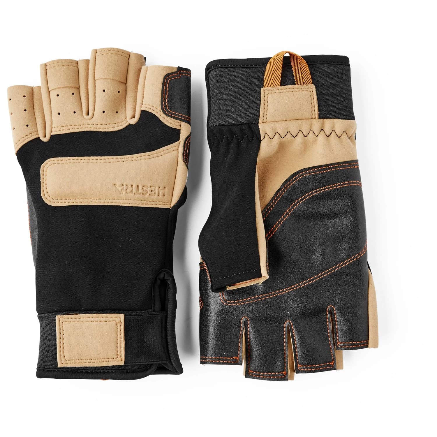 Ръкавици Hestra Climbers Liba Short 5 Finger Gloves - Black / Tan