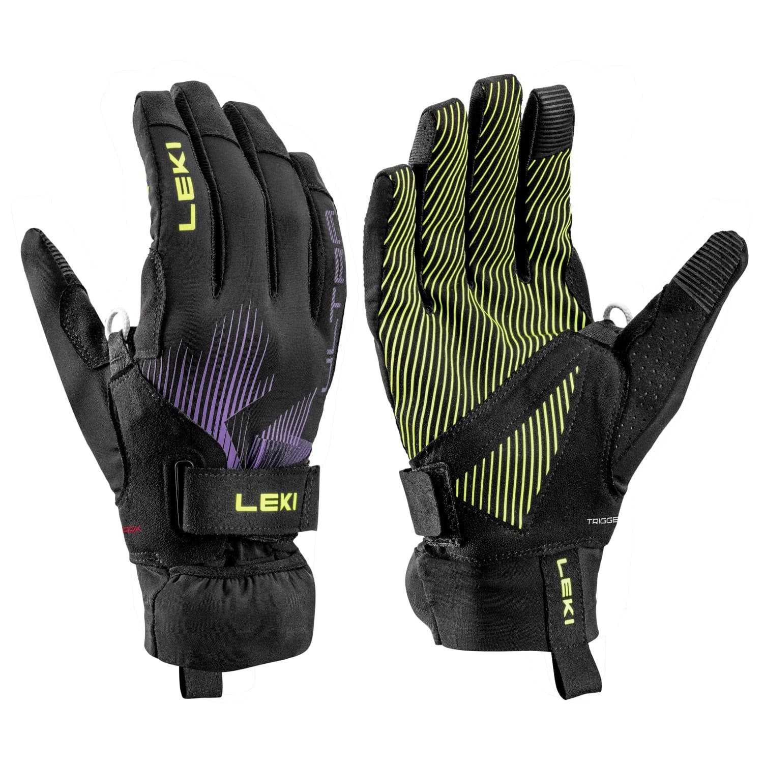 Ръкавици Leki Ultratrail Storm TR Gloves - Black / Neonyellow / Violet