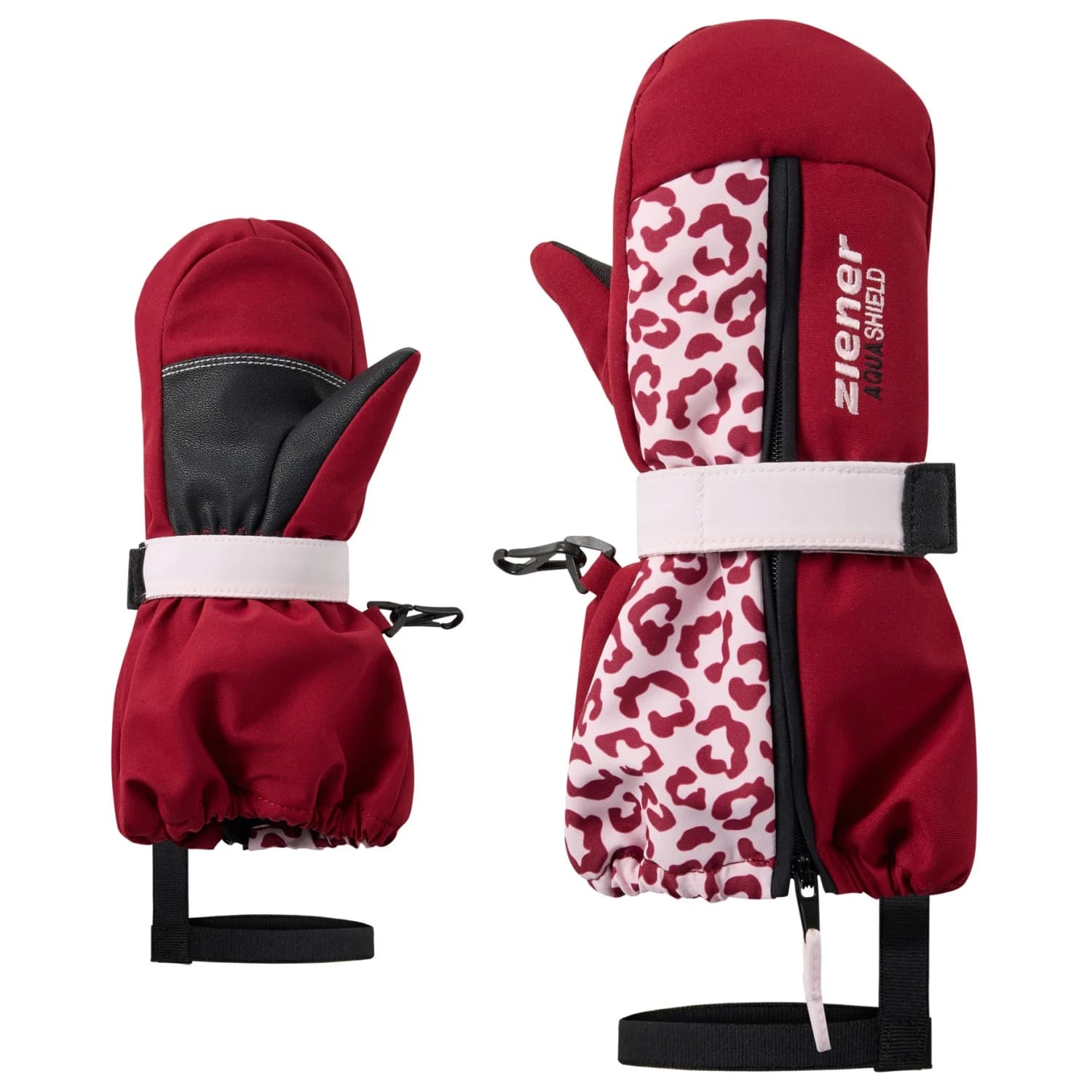 Детски ръкавици Ziener Kid's Ladini-Z AS Glove Mini Gloves - Red Leo