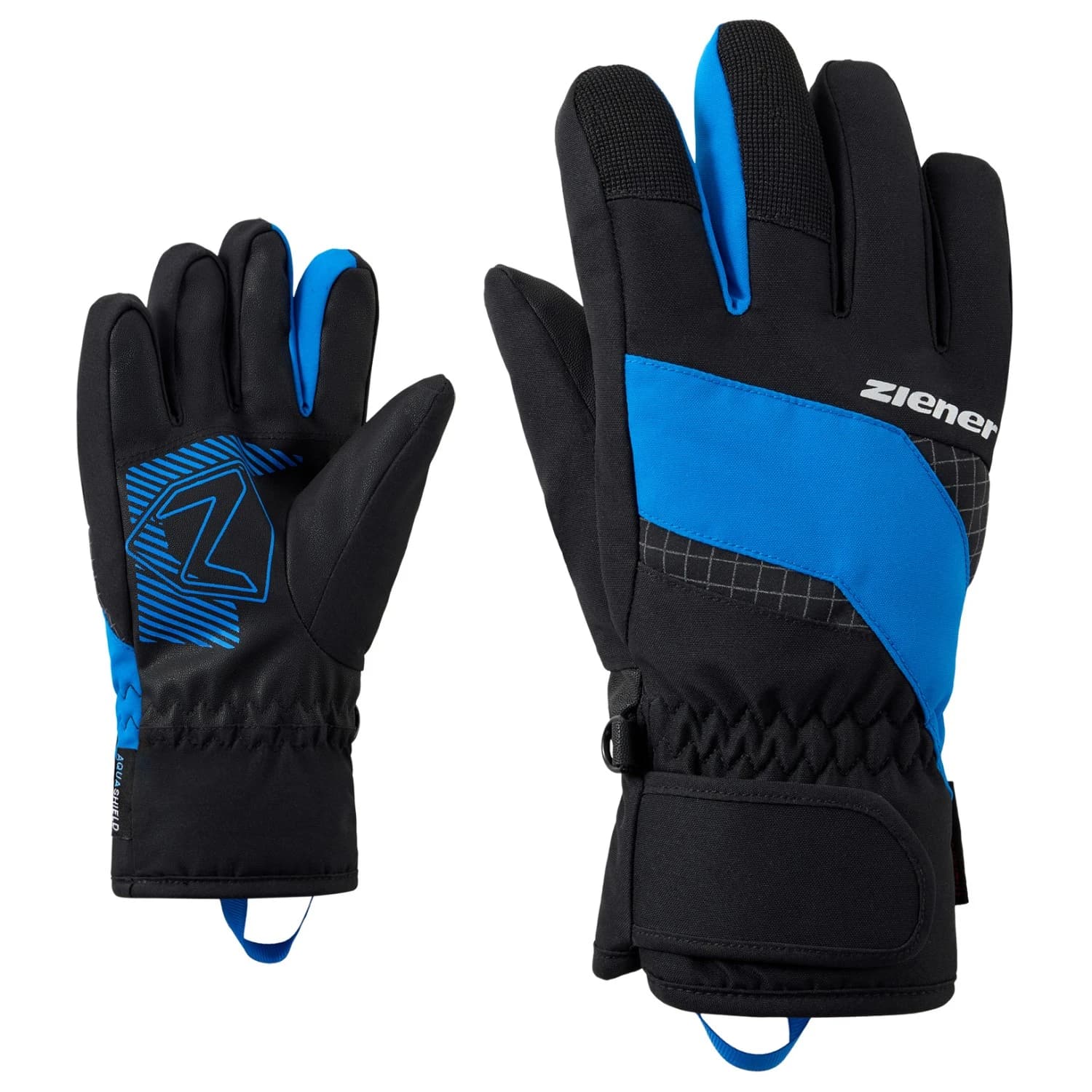 Детски ръкавици Ziener Kid's Luuki-Z AS Gloves - Black.Persian Blue