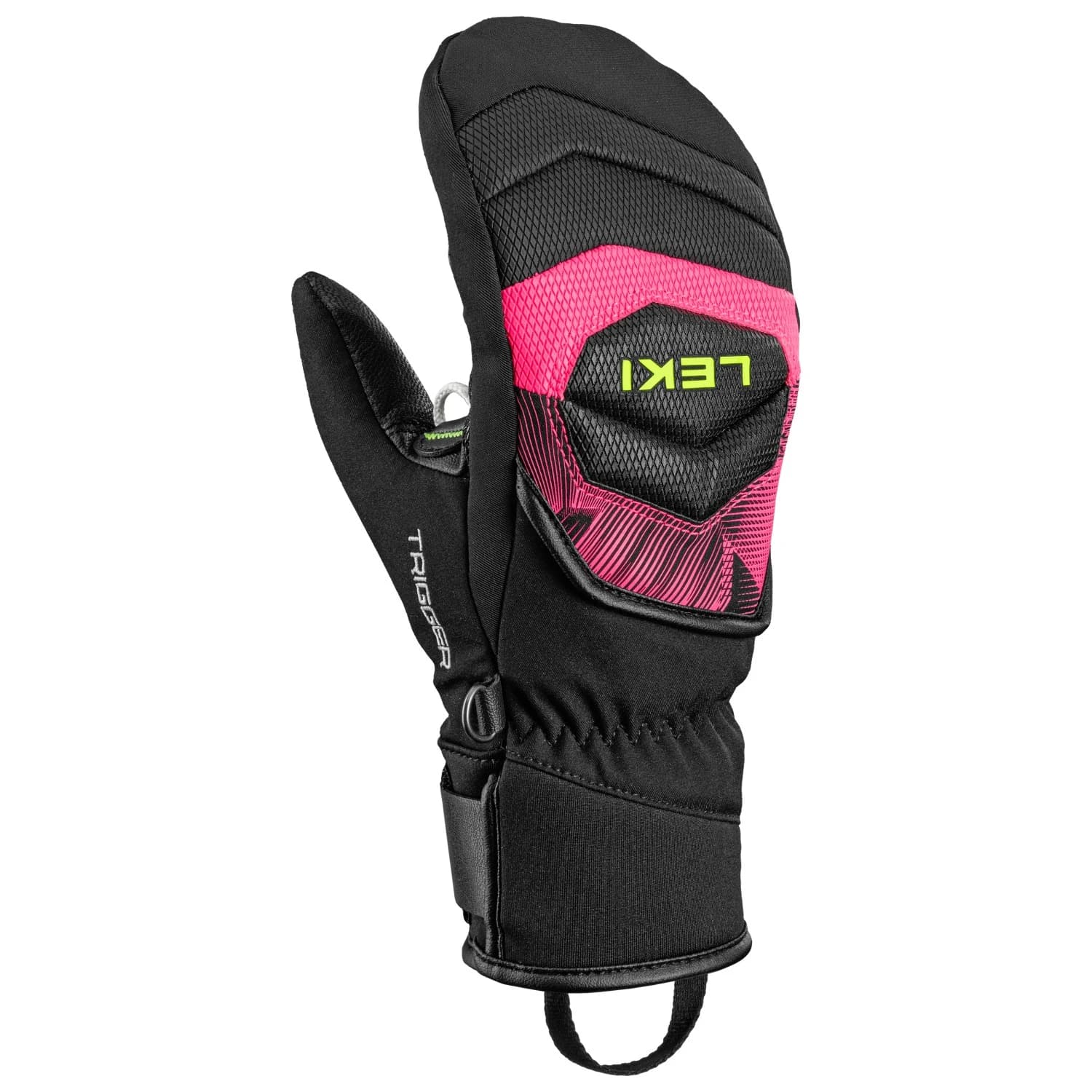 Детски ръкавици Leki Kid's WCR Core Tr Junior Mitten Gloves - Black / Neonpink / Neonyellow