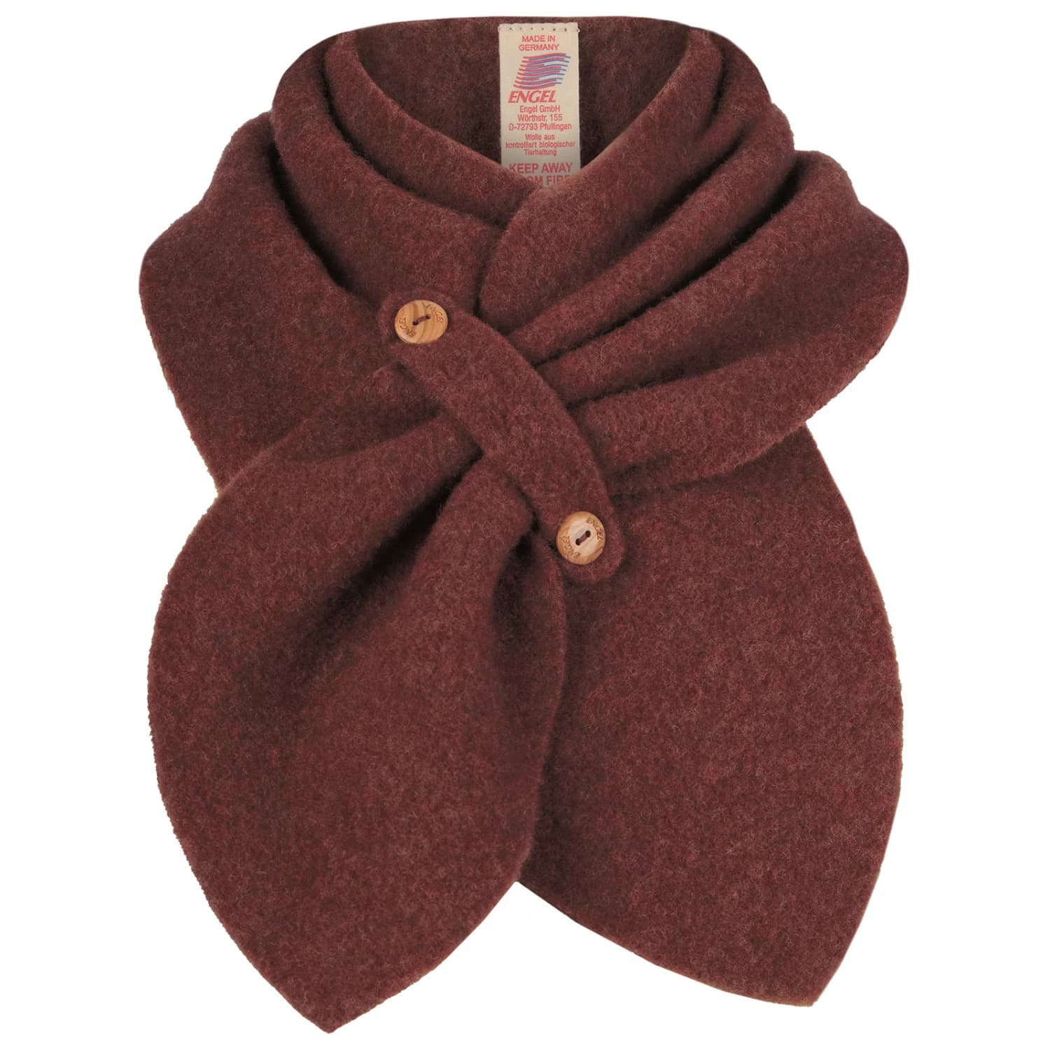 Детски шал Engel Kid's Fleece Scarf - Zimt Melange