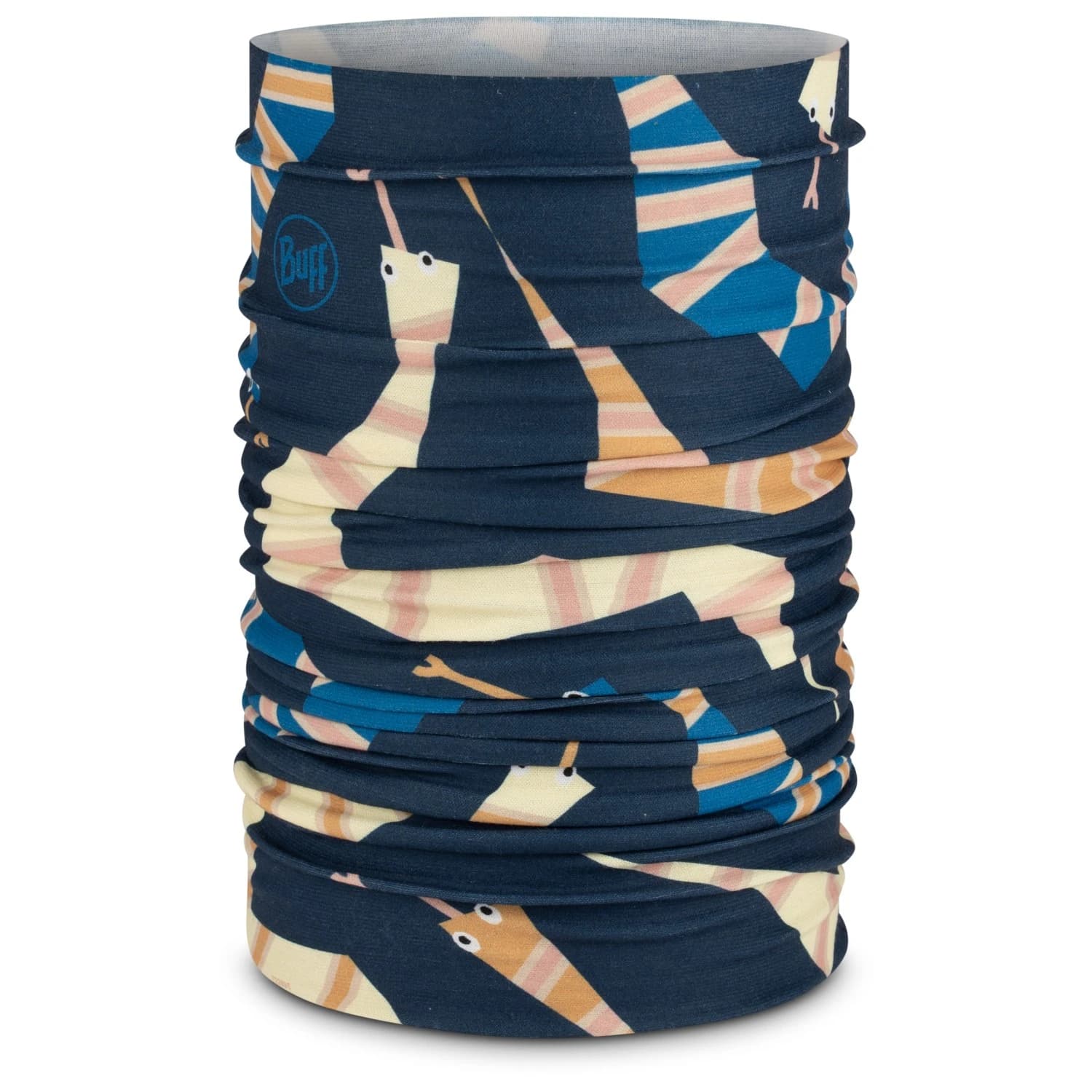 Детски шал Buff Kid's Original Ecostretch Neckerchief - Sasi Night Blue