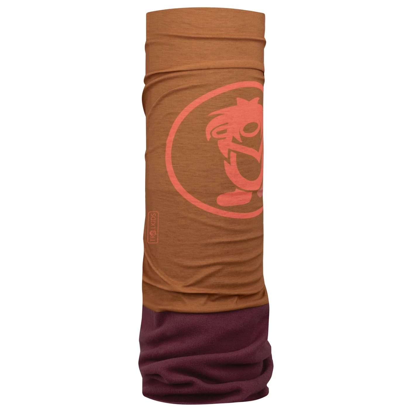 Детски шал Trollkids Kid's Winter Troll Multitube XT Tube scarf - Redwood / Caramel / Salmon