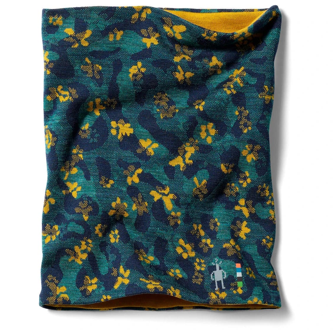 Шал Smartwool Thermal Merino Reversible Neck Gaiter Neckerchief - Dark Teal Wild Blossom