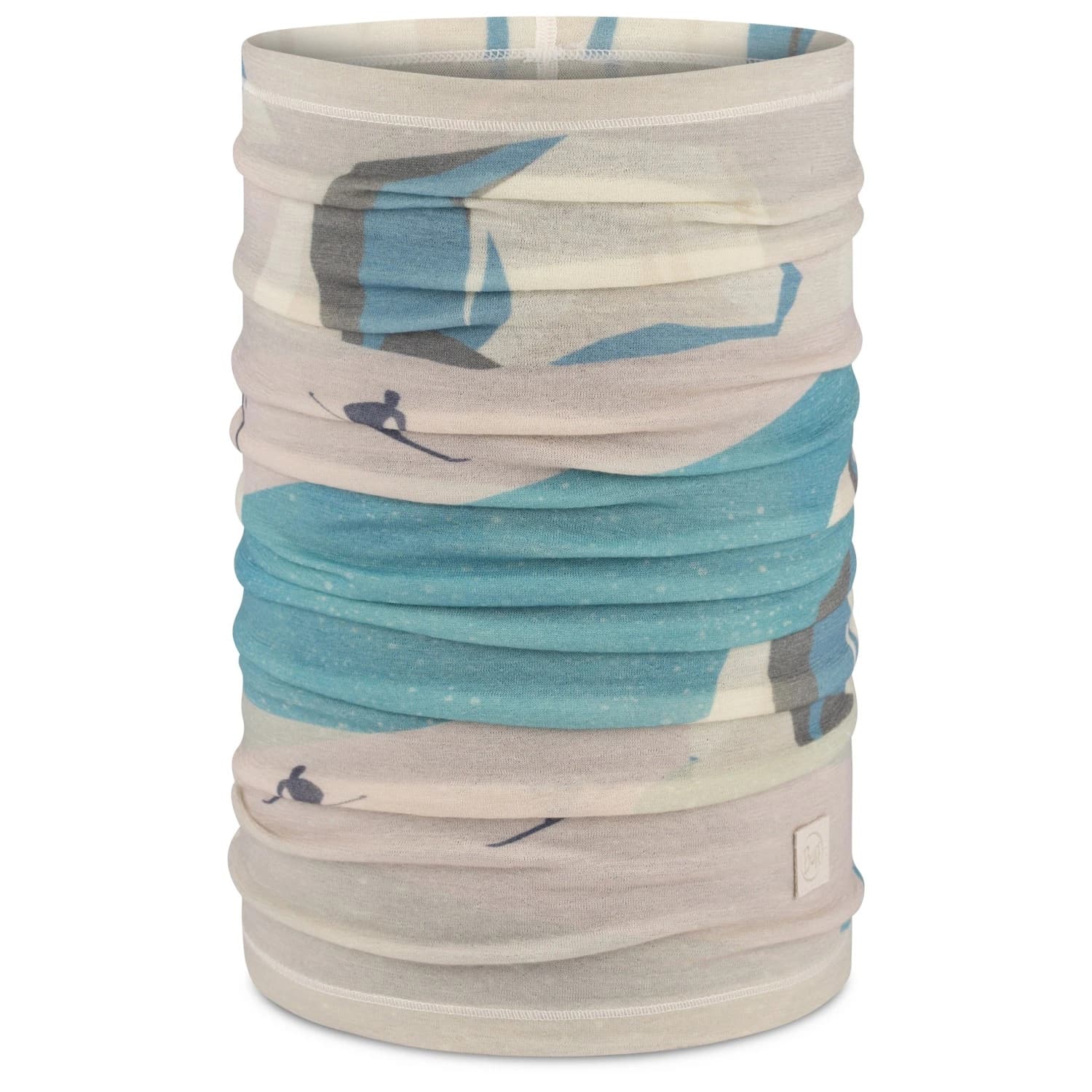 Шал Buff Merino Lightweight Prints Neckerchief - Ekan Grey