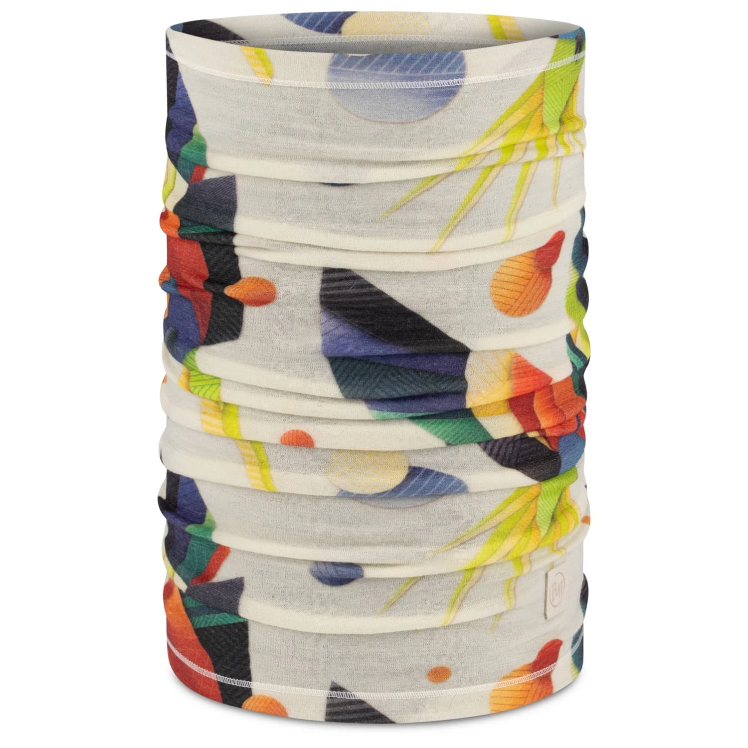 Шал Buff Merino Lightweight Prints Neckerchief - Mareck Cloud