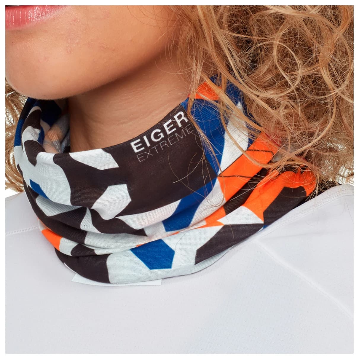 Шал Mammut Mammut Neck Gaiter Eiger Neckerchief - Eiger Blue / Eiger Orange