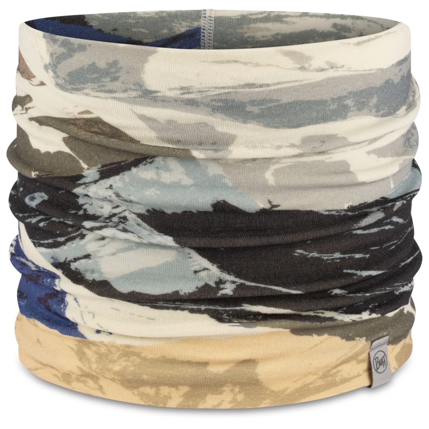 Шал Buff Merino Heavyweight Prints Neckerchief - Onlar Blue
