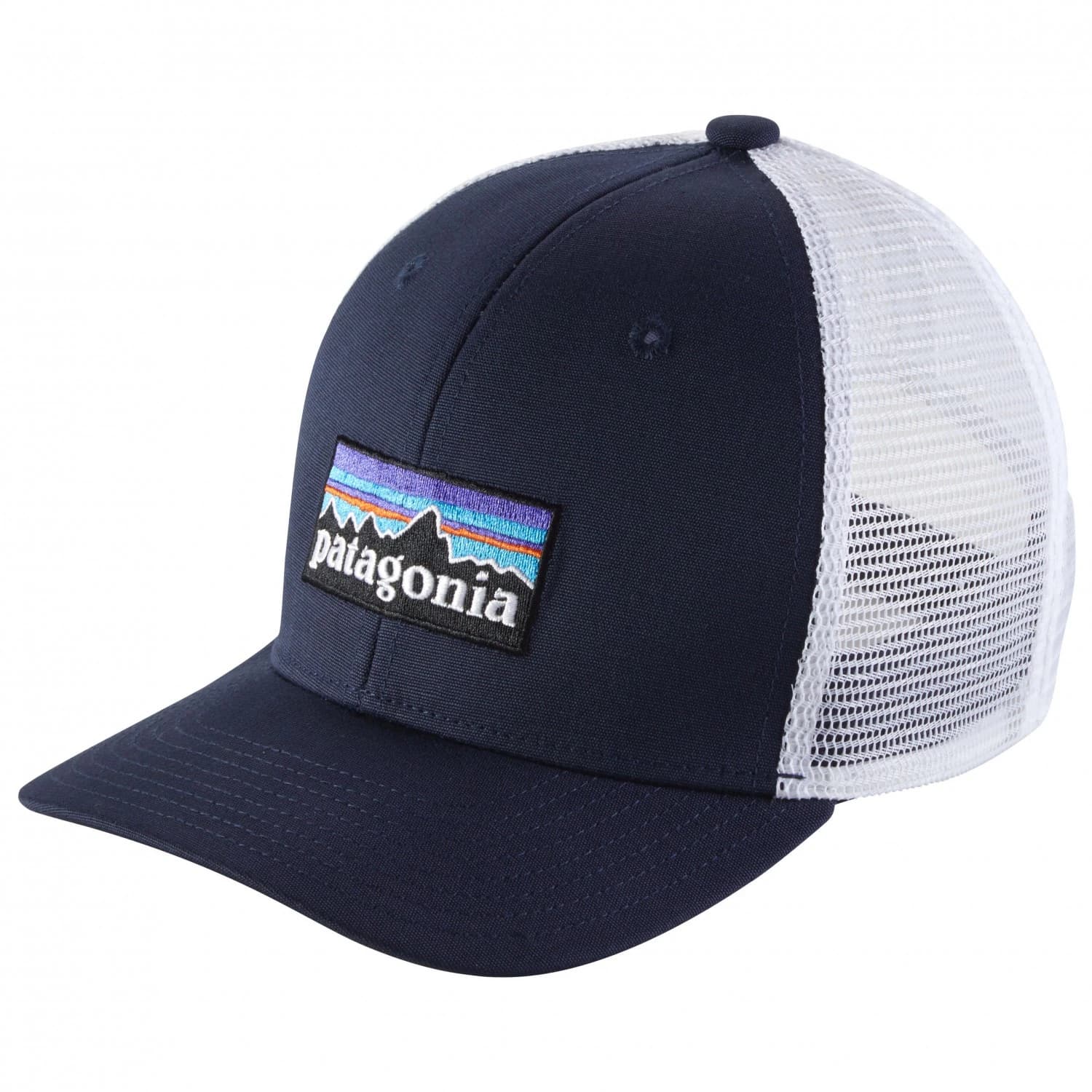 Детска шапка с козирка Patagonia Kid's Trucker Hat Cap - P-6 Logo: Navy Blue