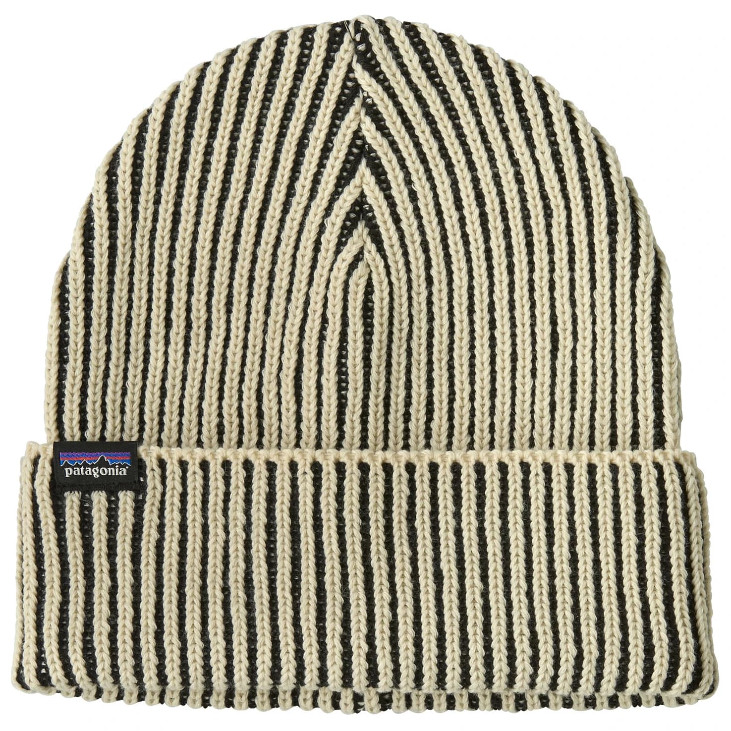 Зимна шапка (beanie) Patagonia Fisherman's Rolled Beanie - Contrast Stripe: Black