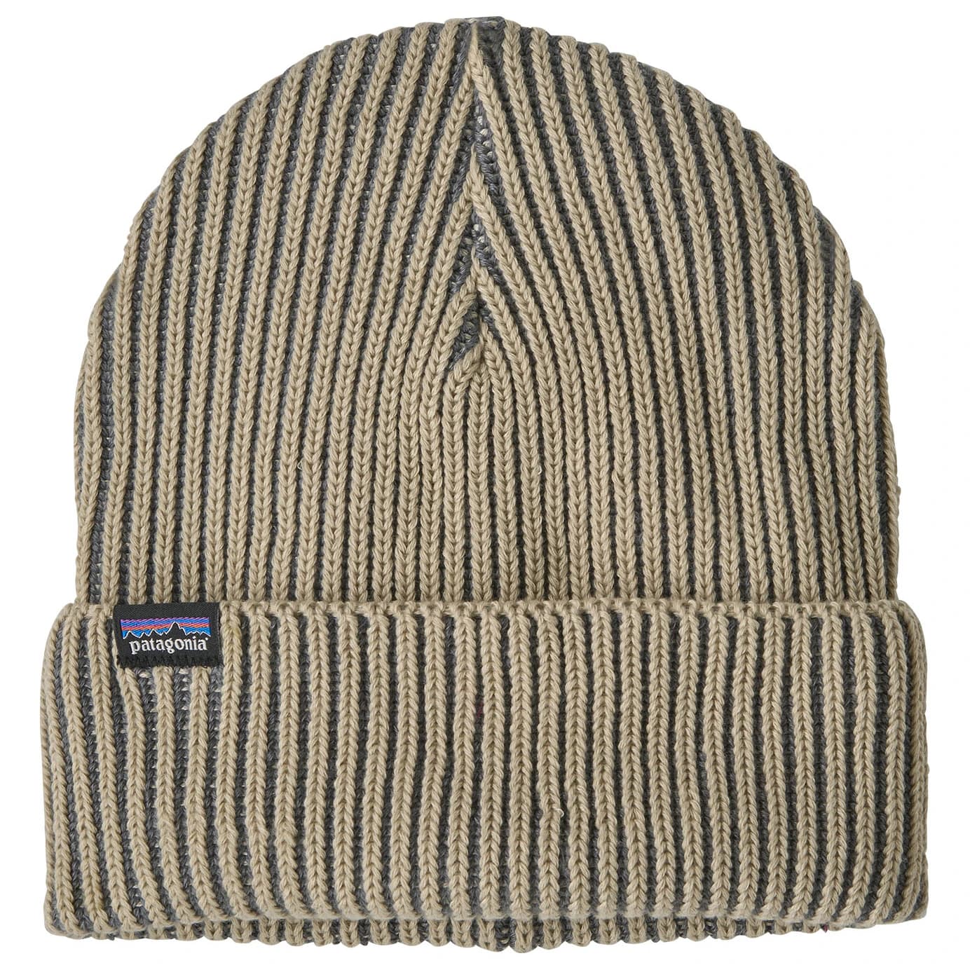Зимна шапка (beanie) Patagonia Fisherman's Rolled Beanie - Contrast Stripe: Weathered Stone