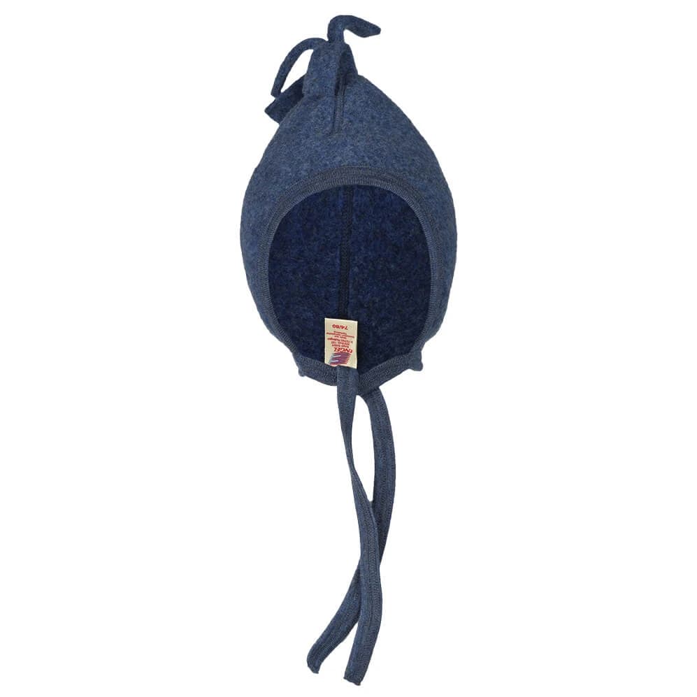 Зимна шапка (beanie) Engel Baby Hat, Wool Fleece Beanie - Blau Melange