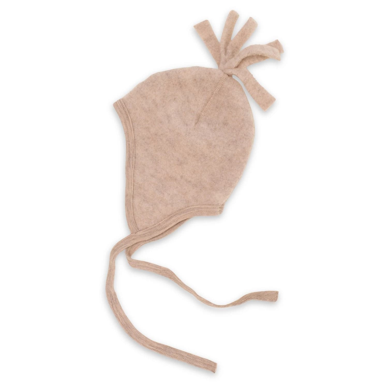 Зимна шапка (beanie) Engel Baby Hat, Wool Fleece Beanie - Sand Melange