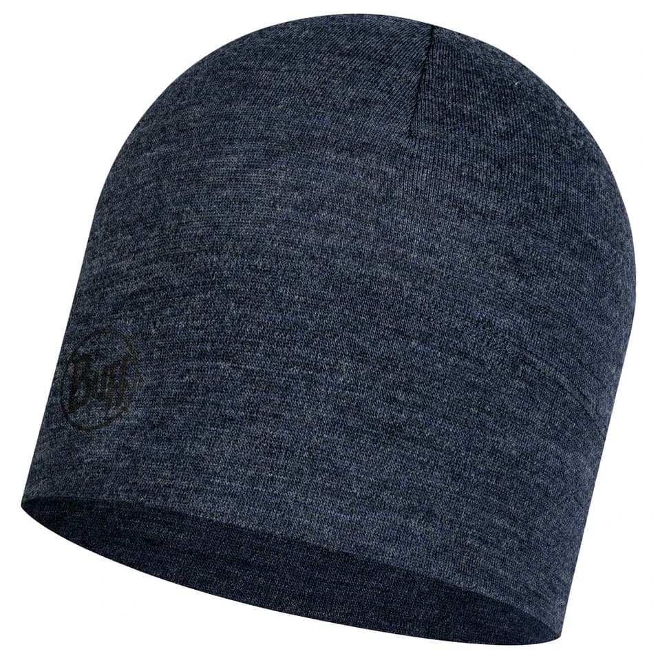 Зимна шапка (beanie) Buff Midweight Merino Wool Hat Beanie - Night Blue