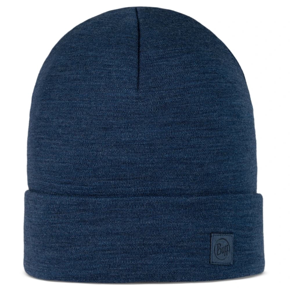 Зимна шапка (beanie) Buff Heavyweight Merino Wool Hat Beanie - Solid Night Blue