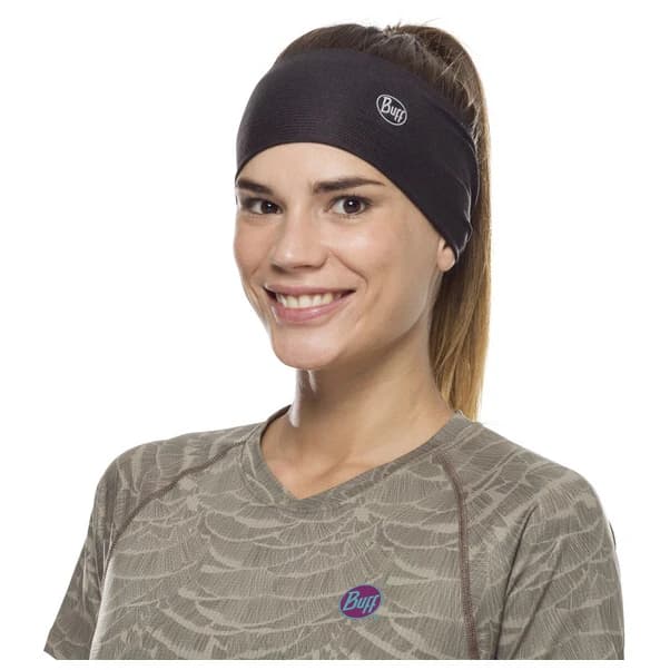 Лента за глава Buff CoolNet UV+ Tapered Headband - Solid Black