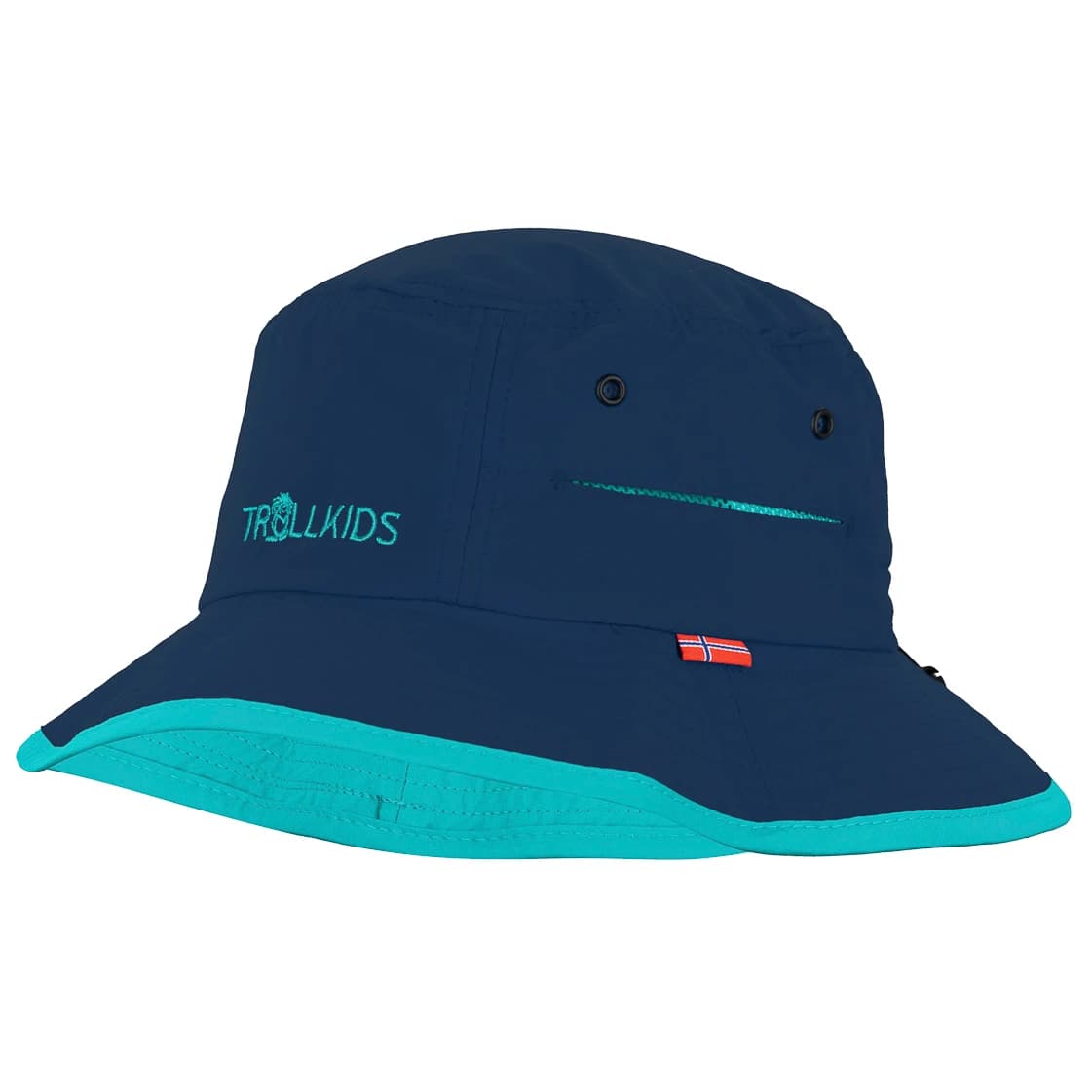 Детска шапка Trollkids Kids Trollfjord Hat - Mystic Blue / Lake Blue