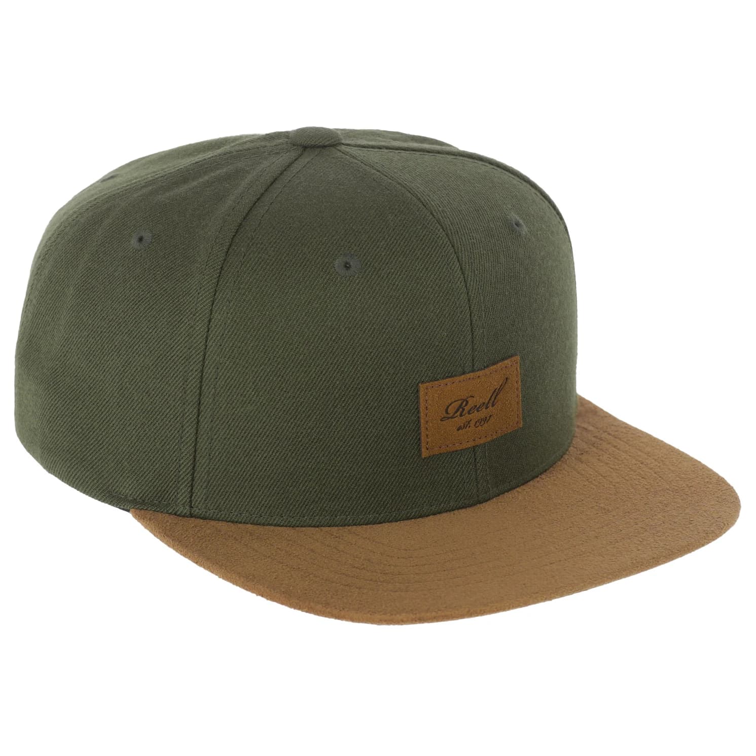 Шапка с козирка Reell Suede Cap - Dark Olive