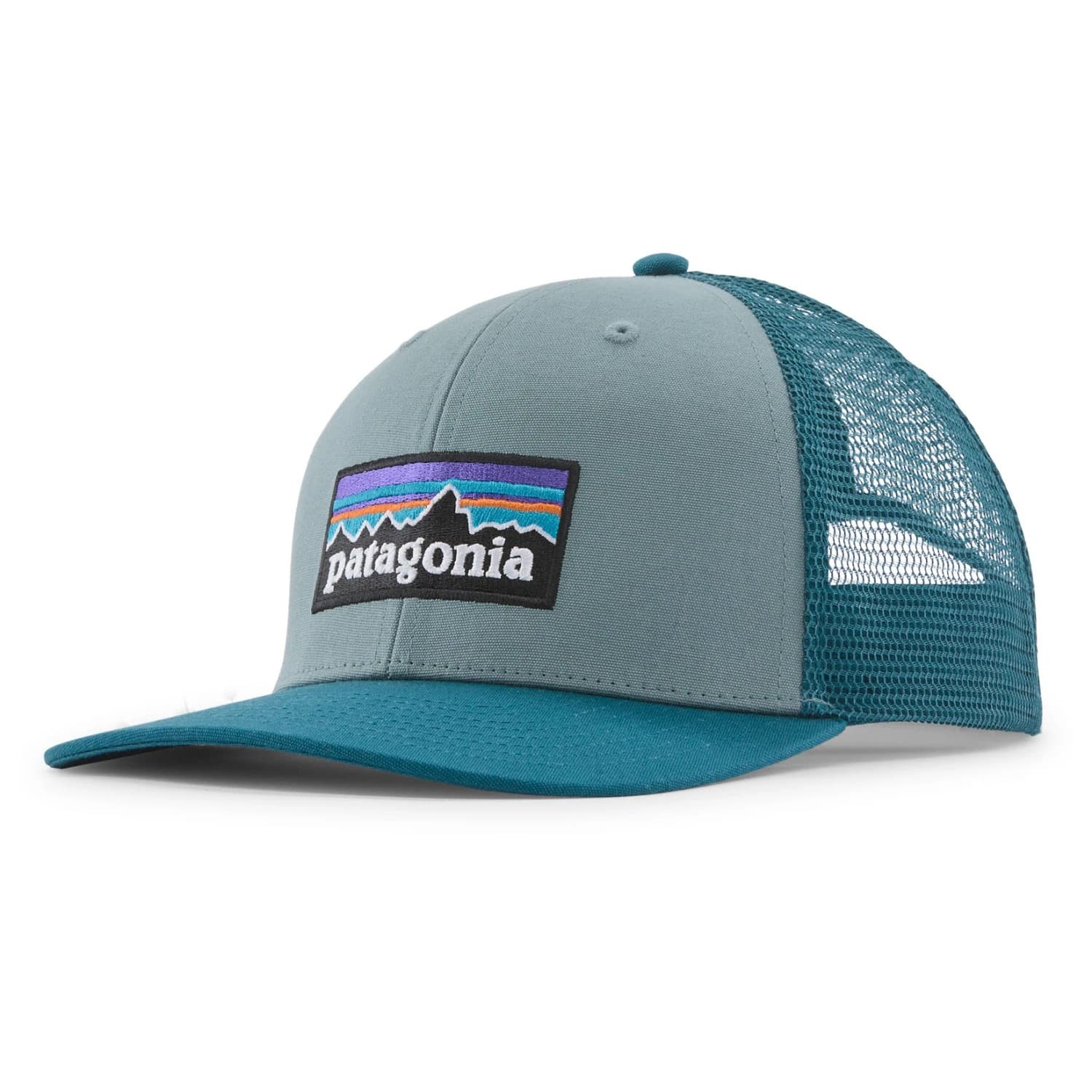 Шапка с козирка Patagonia P-6 Logo Trucker Hat Cap - Blue Sage