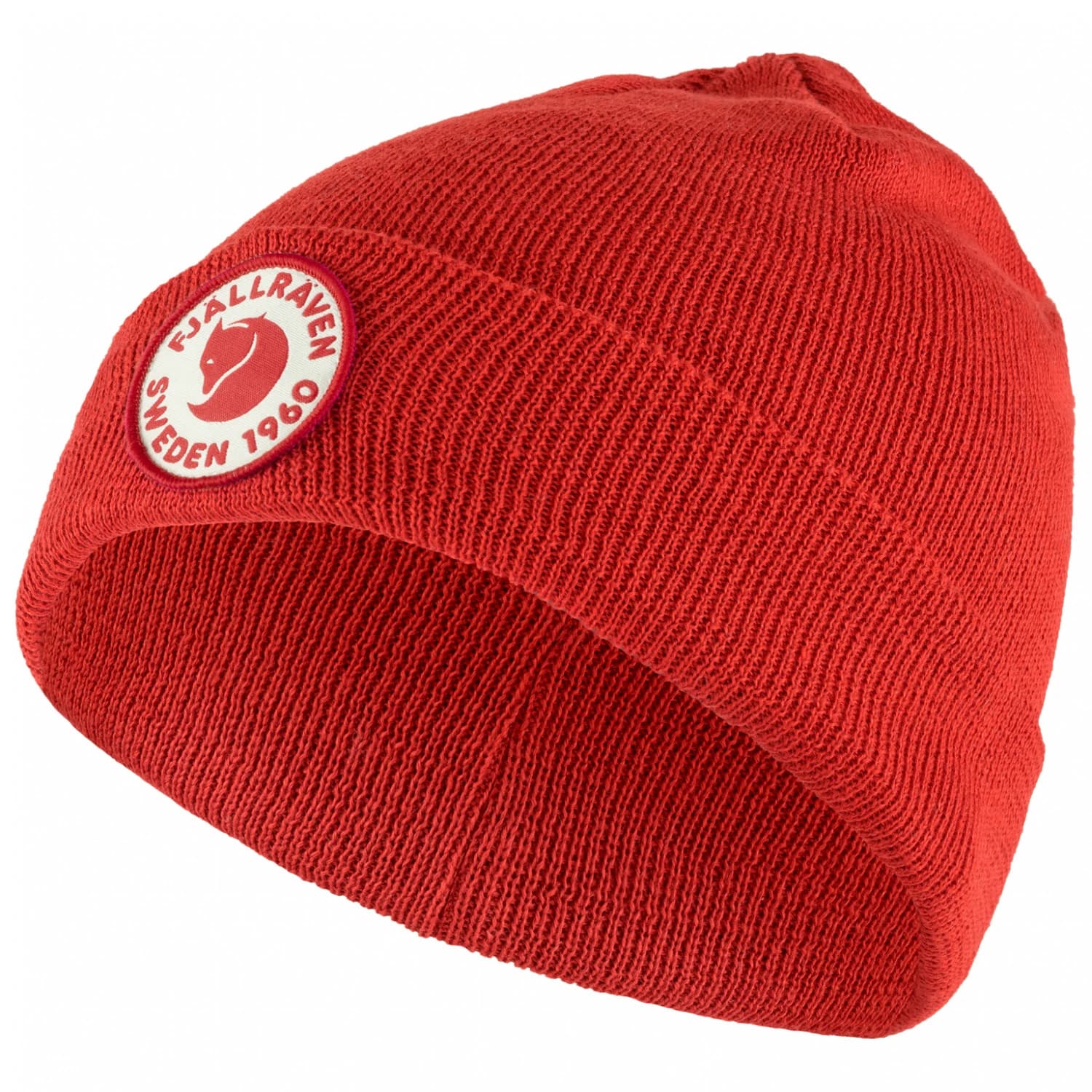 Детска зимна шапка (beanie) Fjällräven Kid's Kids 1960 Logo Hat Beanie - True Red
