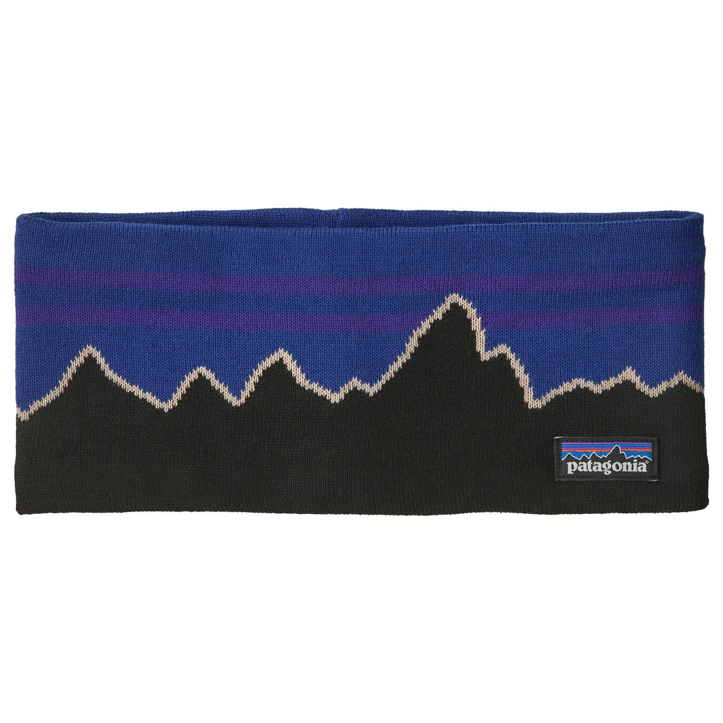 Лента за глава Patagonia Powder Town Headband - Classic Fitz Roy: P6 Blue