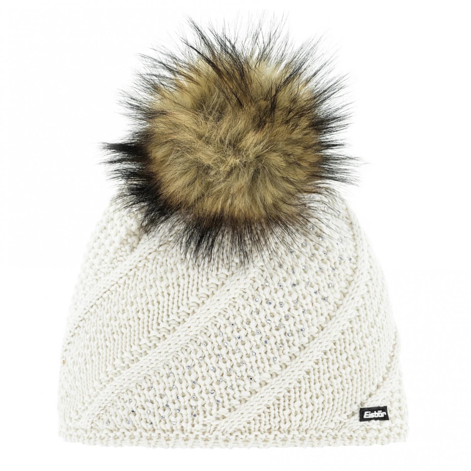 Зимна шапка (beanie) Eisbär Women's Sita Lux Crystal Beanie - White / White