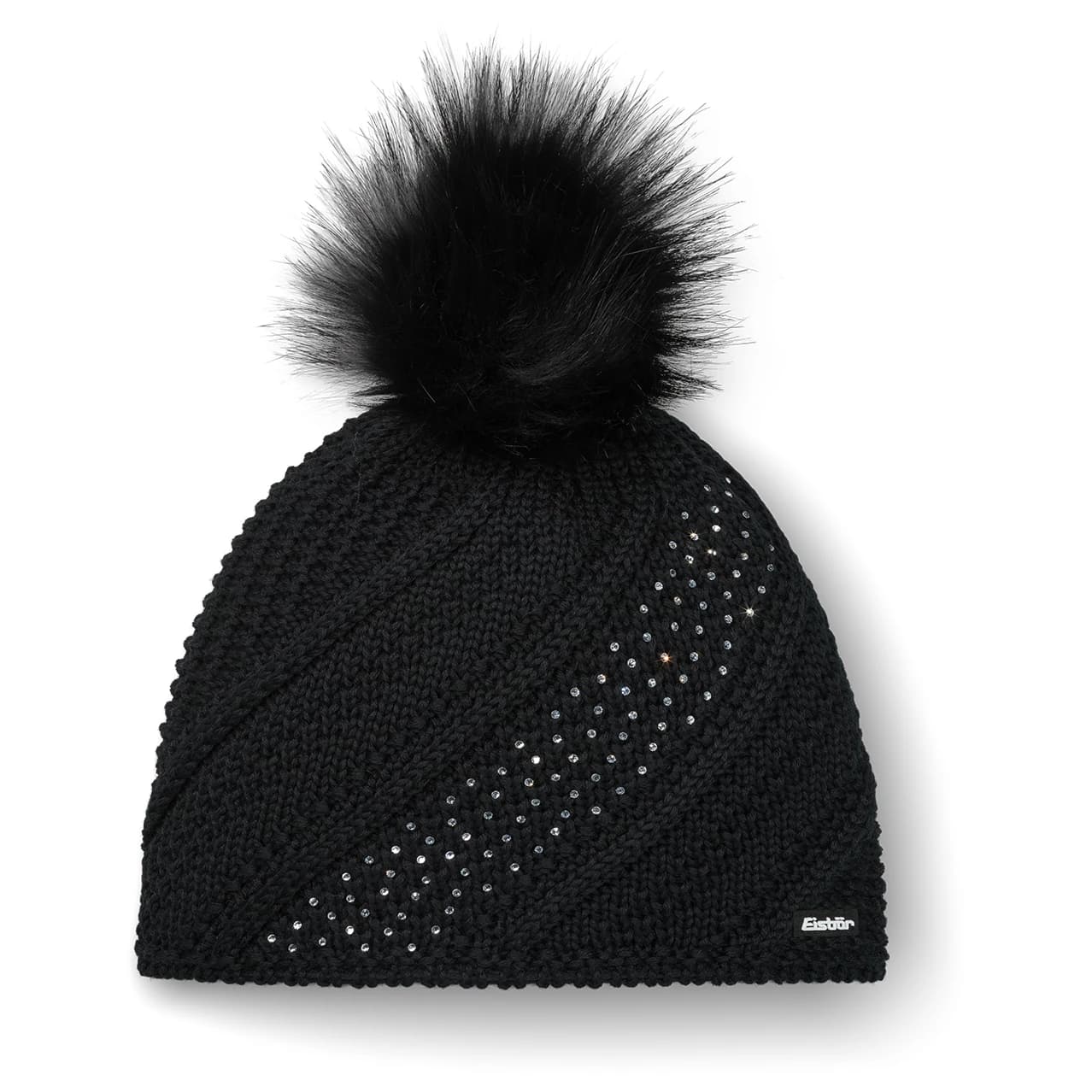 Зимна шапка (beanie) Eisbär Women's Sita Lux Crystal Beanie - Schwarz / Schwarz